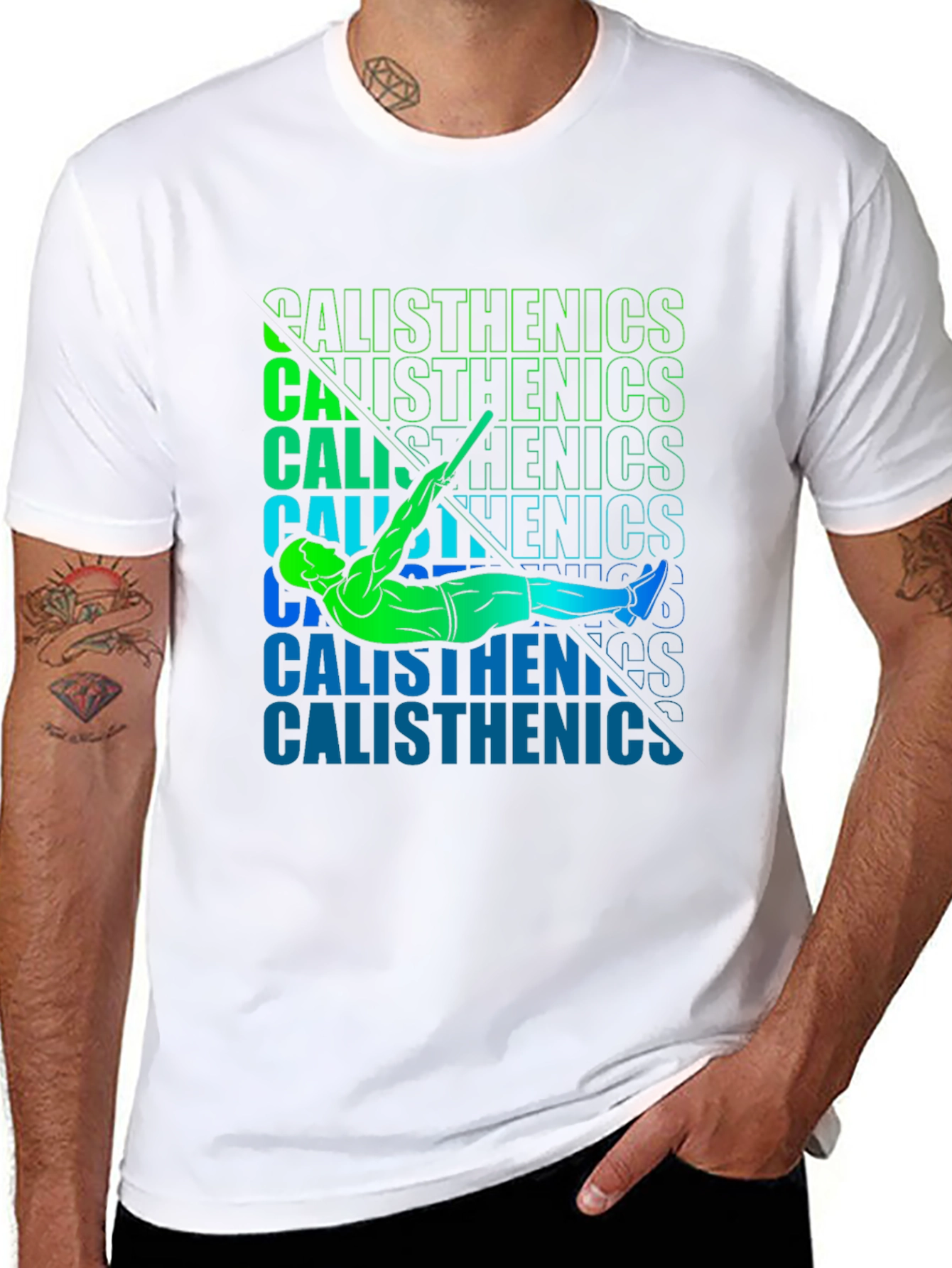 Calisthenics Athlete Graphic Tee - Black