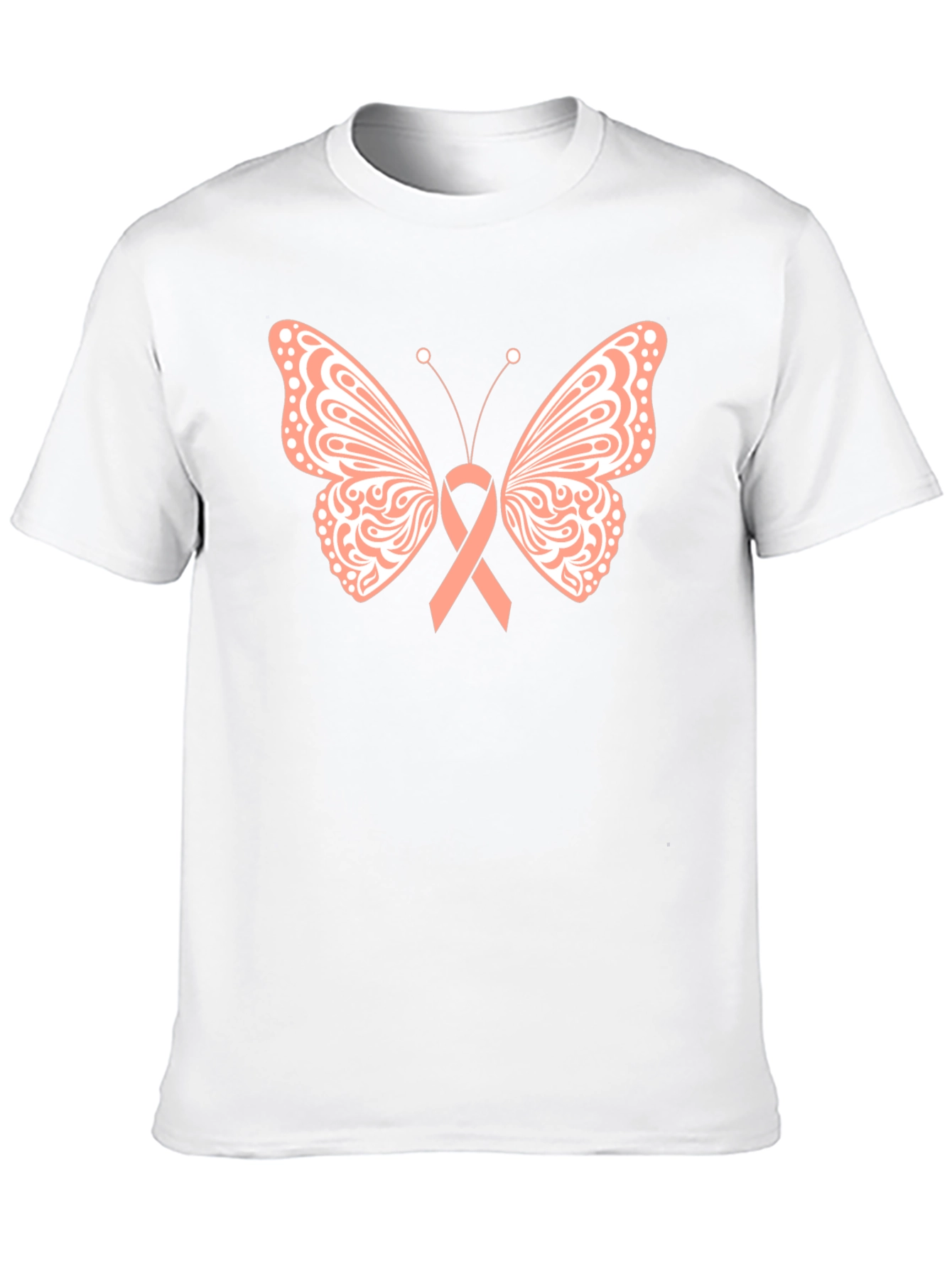Butterfly Ribbon Black T-Shirt
