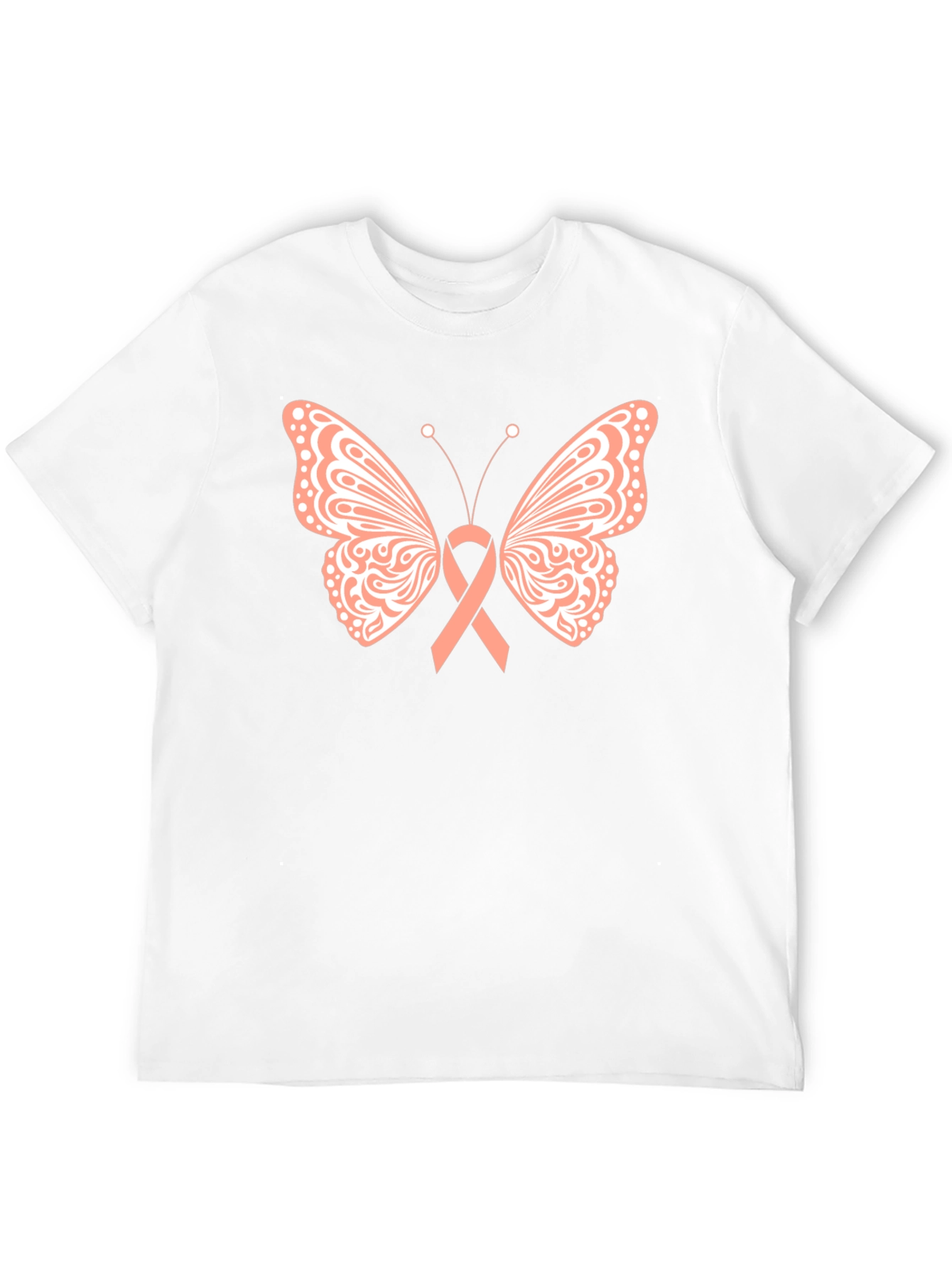 Butterfly Ribbon Black T-Shirt