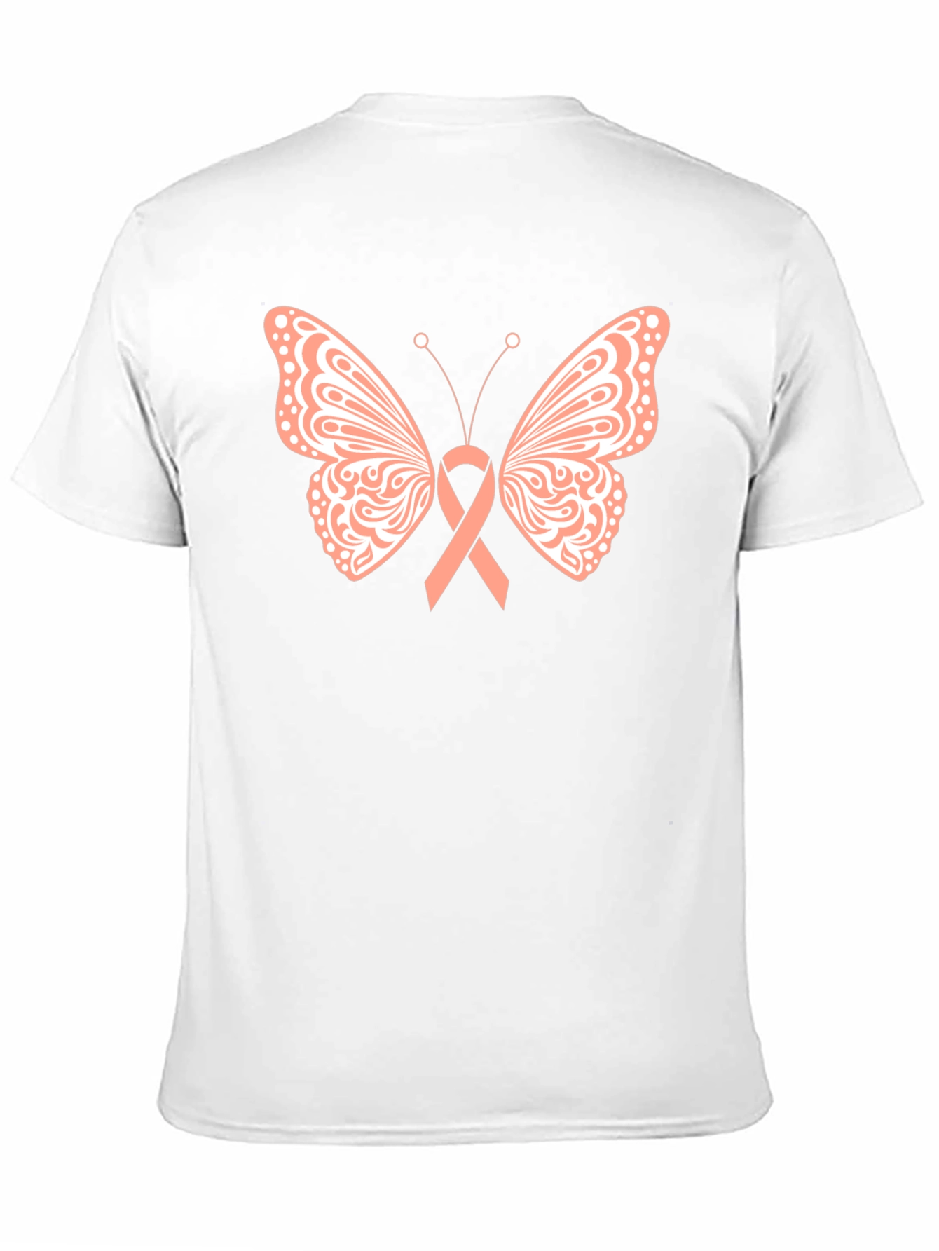 Butterfly Ribbon Black T-Shirt