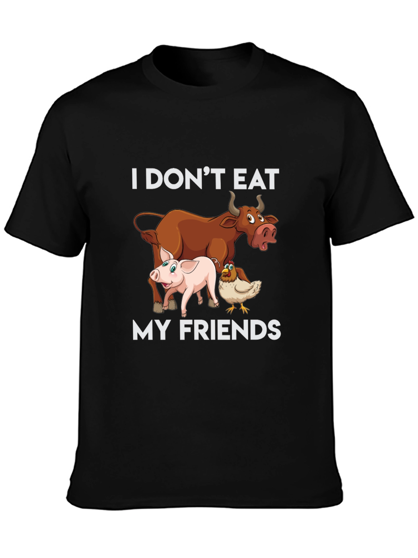 Vegan I Dont Eat My Friends T-Shirt
