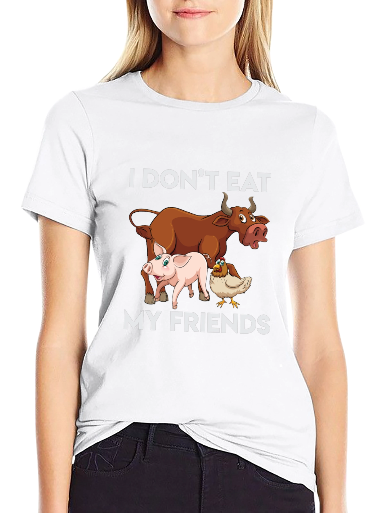 Vegan I Dont Eat My Friends T-Shirt