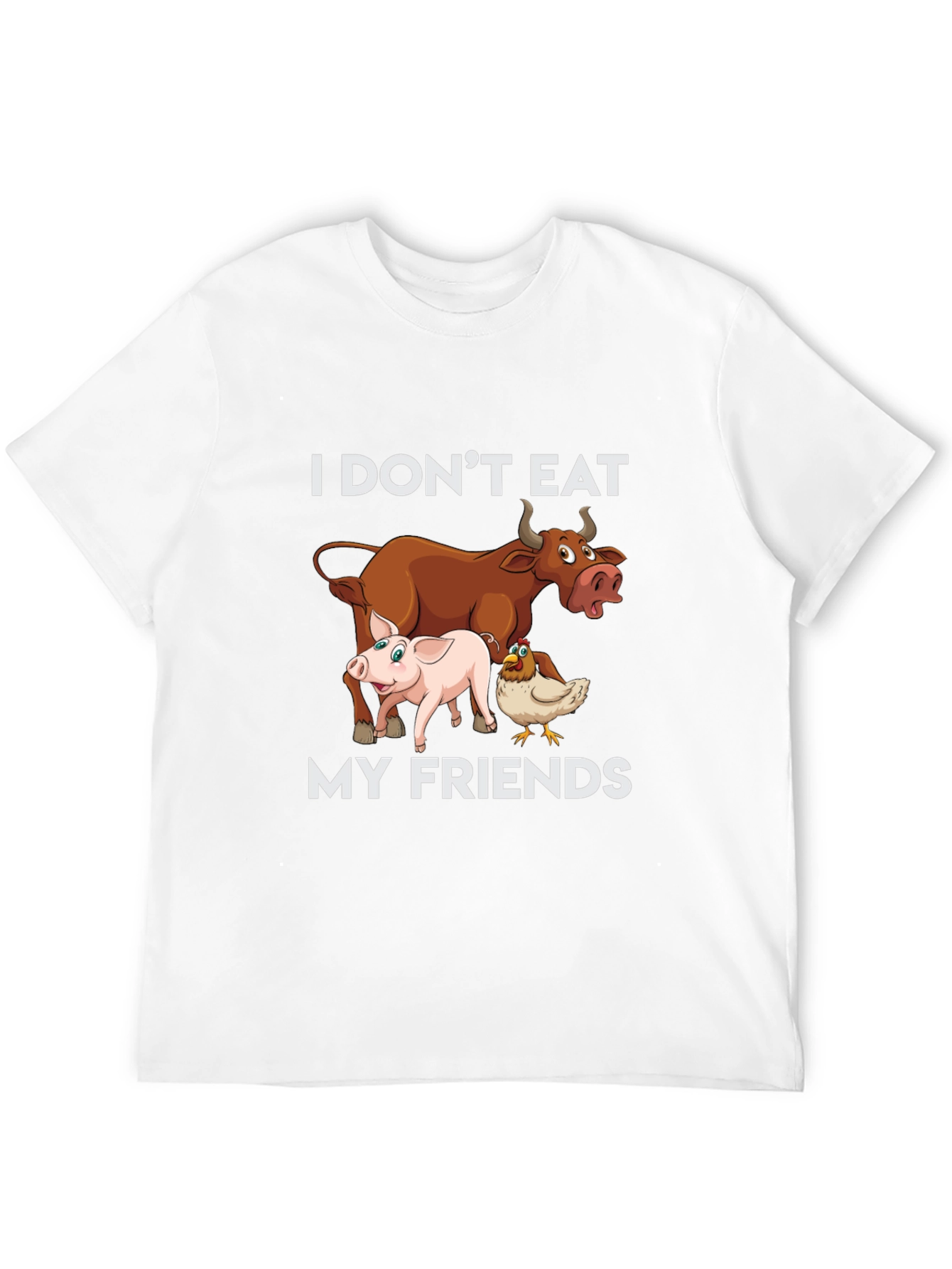 Vegan I Dont Eat My Friends T-Shirt