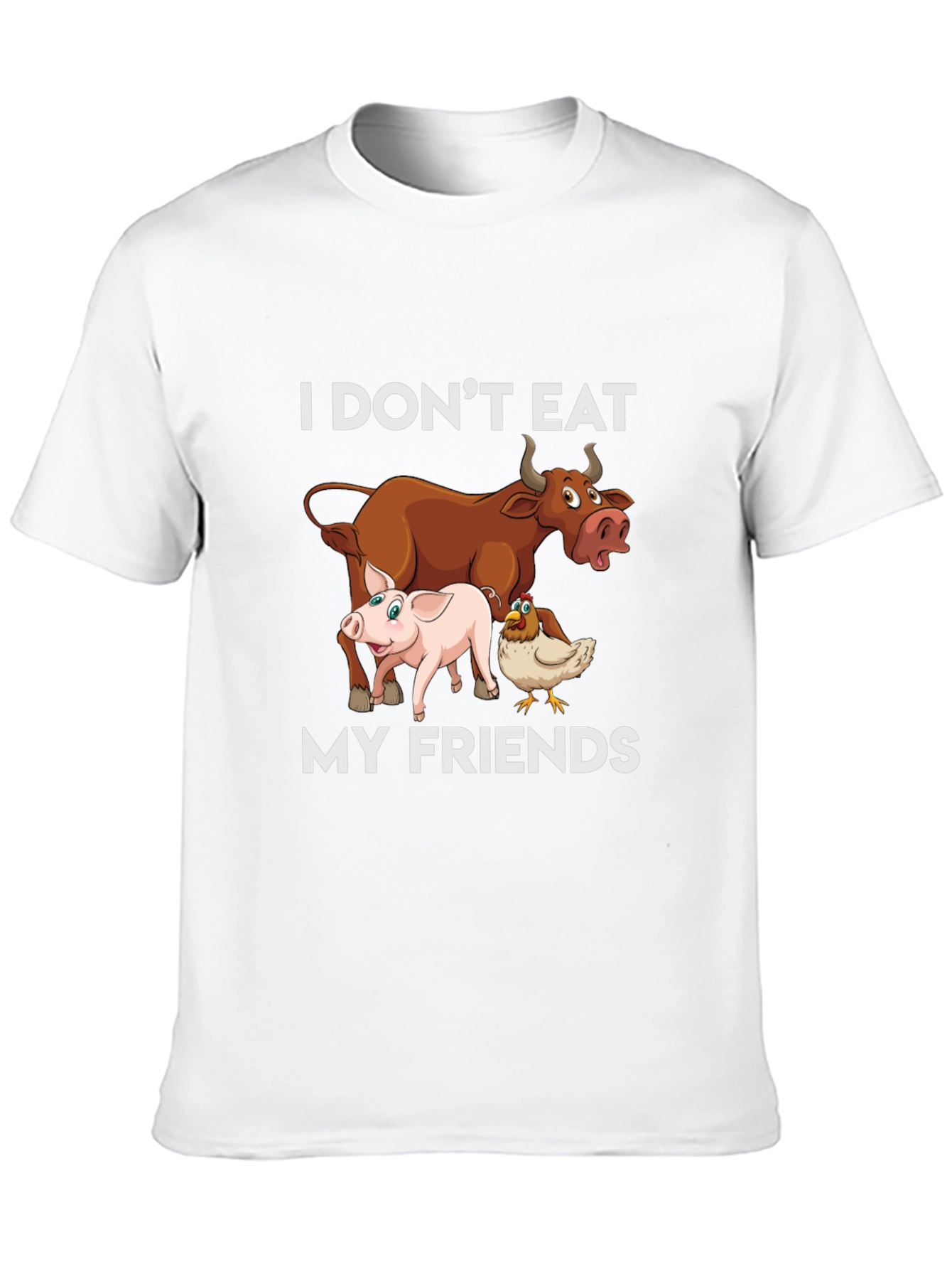 Vegan I Dont Eat My Friends T-Shirt