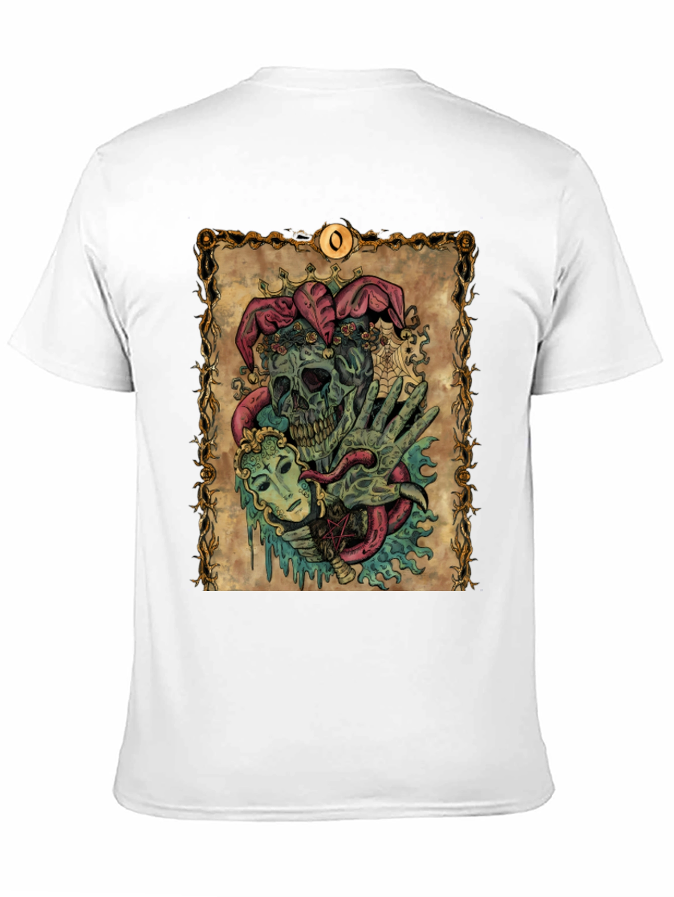 Jester Skull Graphic Tee - Mens Black T-Shirt