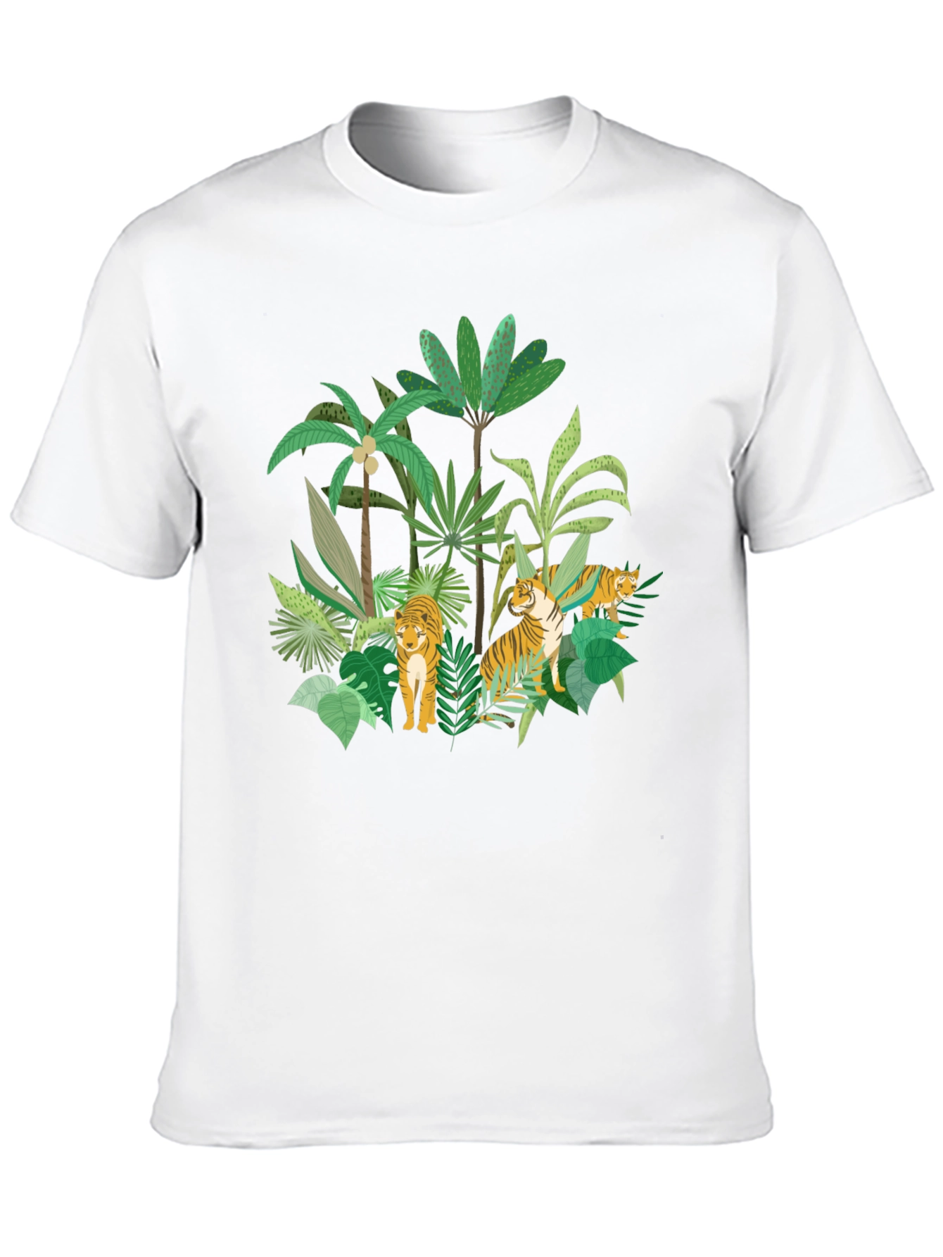 Jungle Tiger Graphic Tee - Black