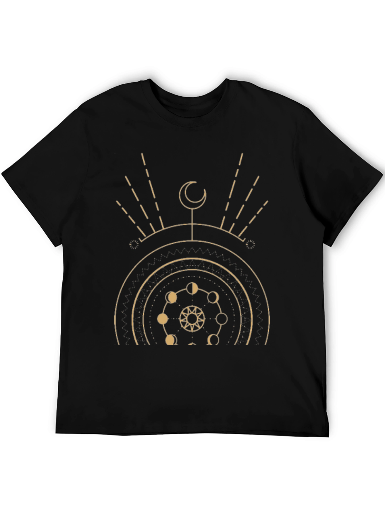 Celestial Moon Phase Graphic T-Shirt