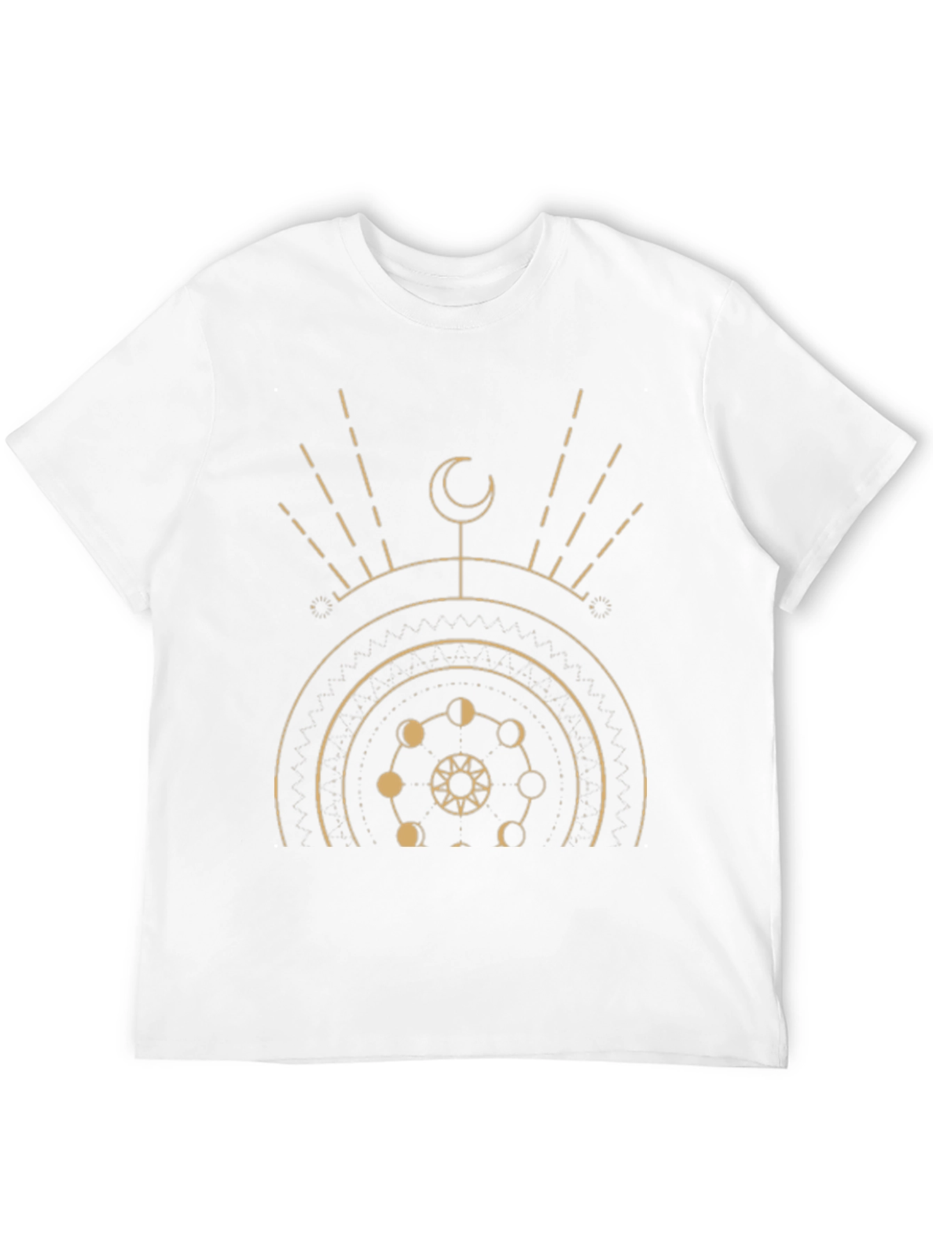 Celestial Moon Phase Graphic T-Shirt