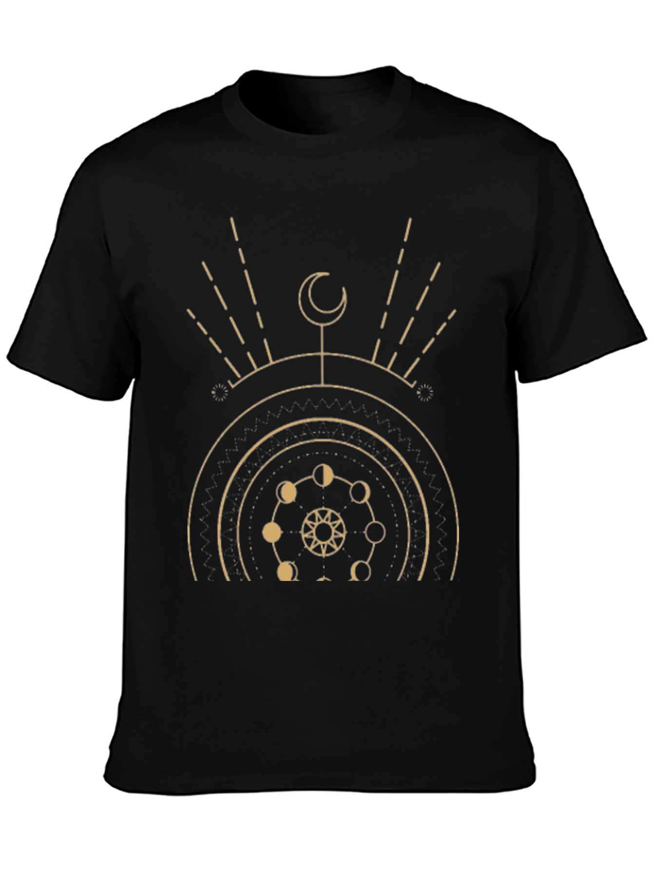 Celestial Moon Phase Graphic T-Shirt