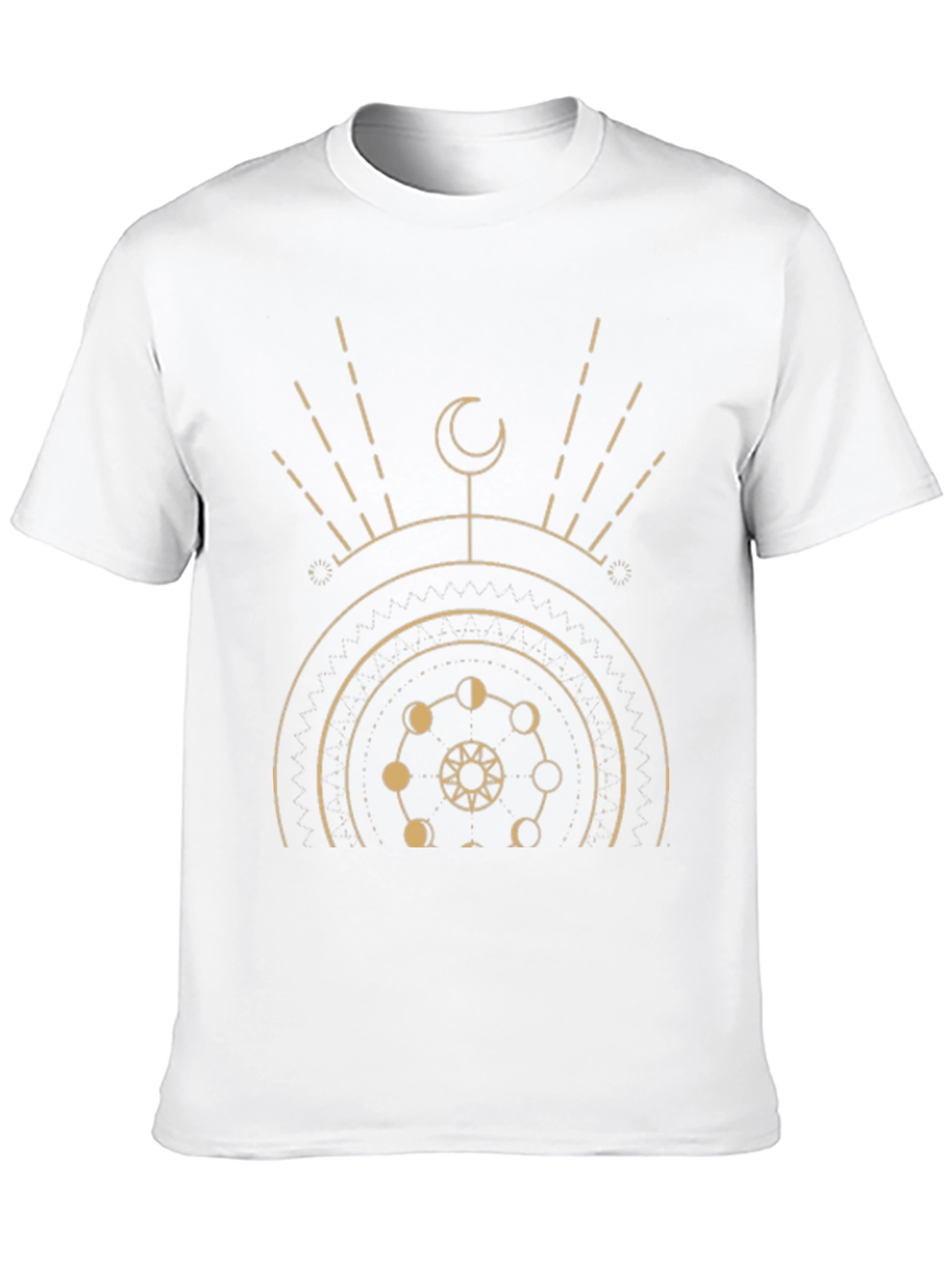Celestial Moon Phase Graphic T-Shirt