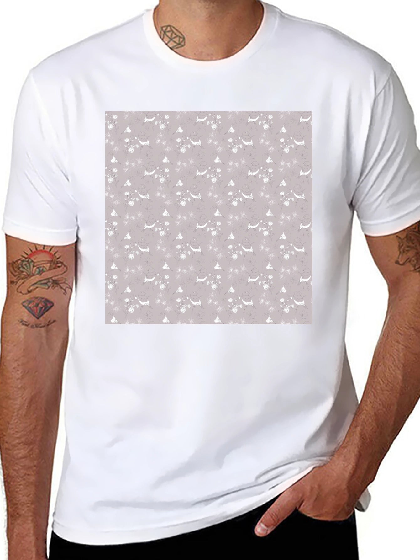 Patterned Holiday T-Shirt