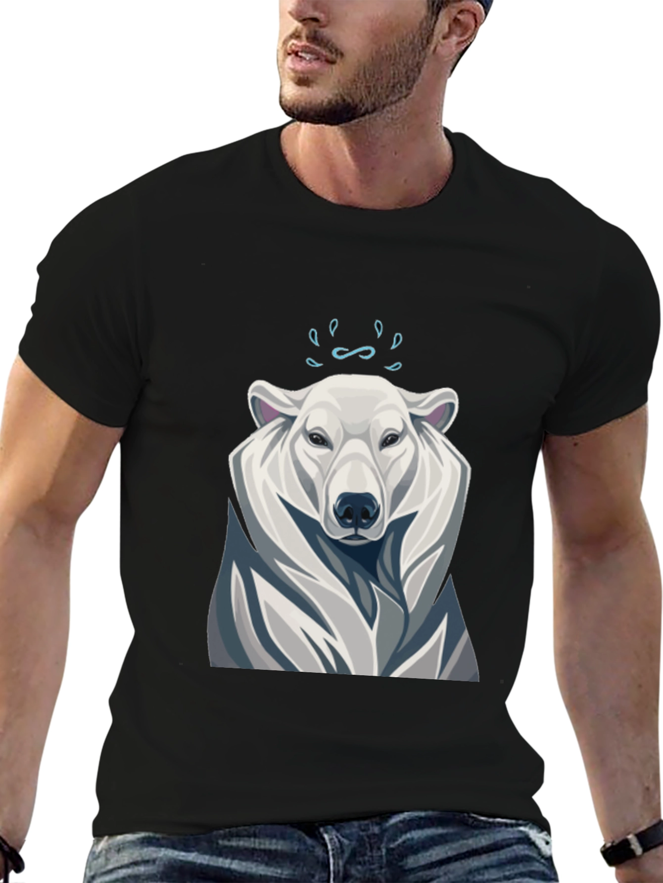 Cool Polar Bear Graphic T-Shirt