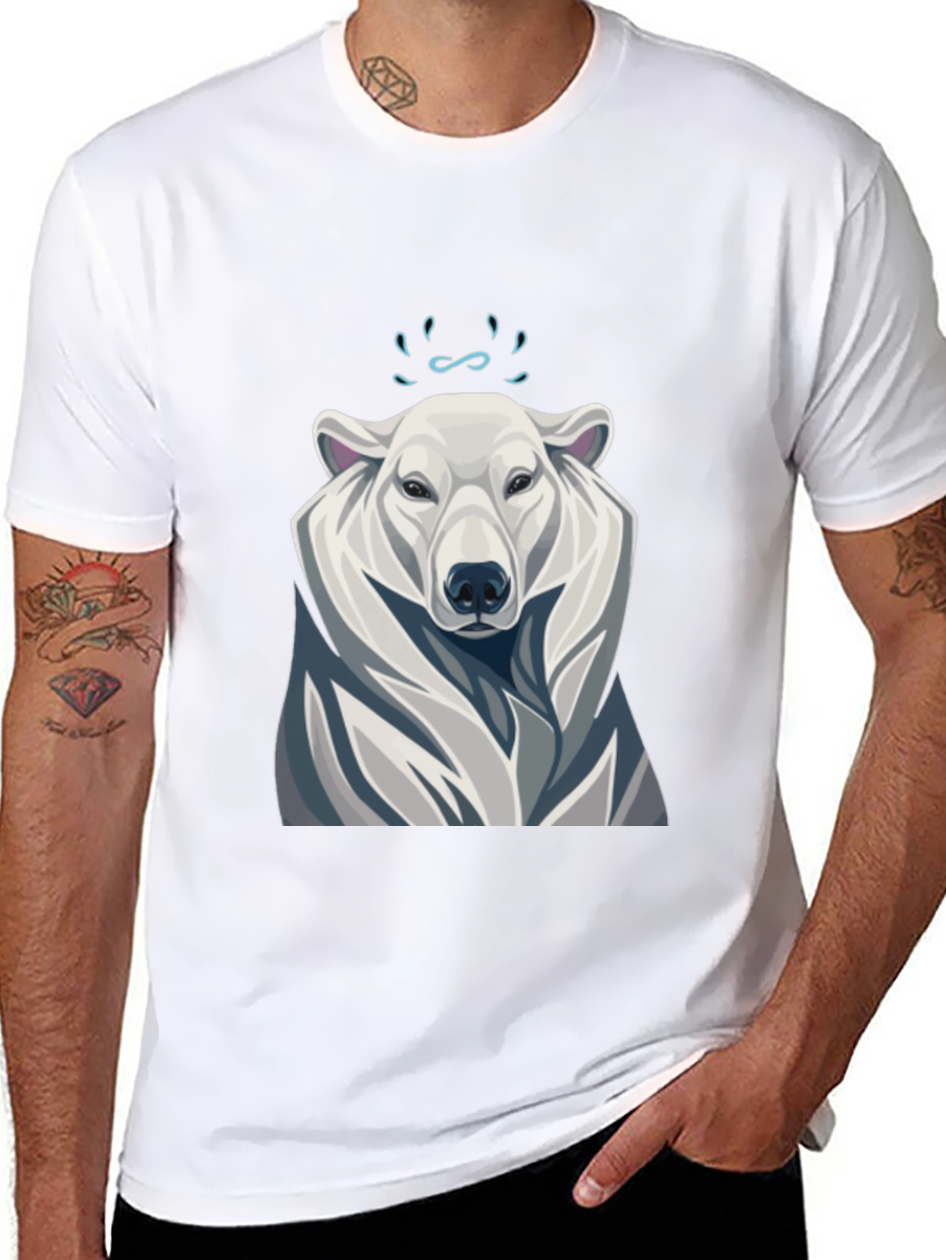 Cool Polar Bear Graphic T-Shirt