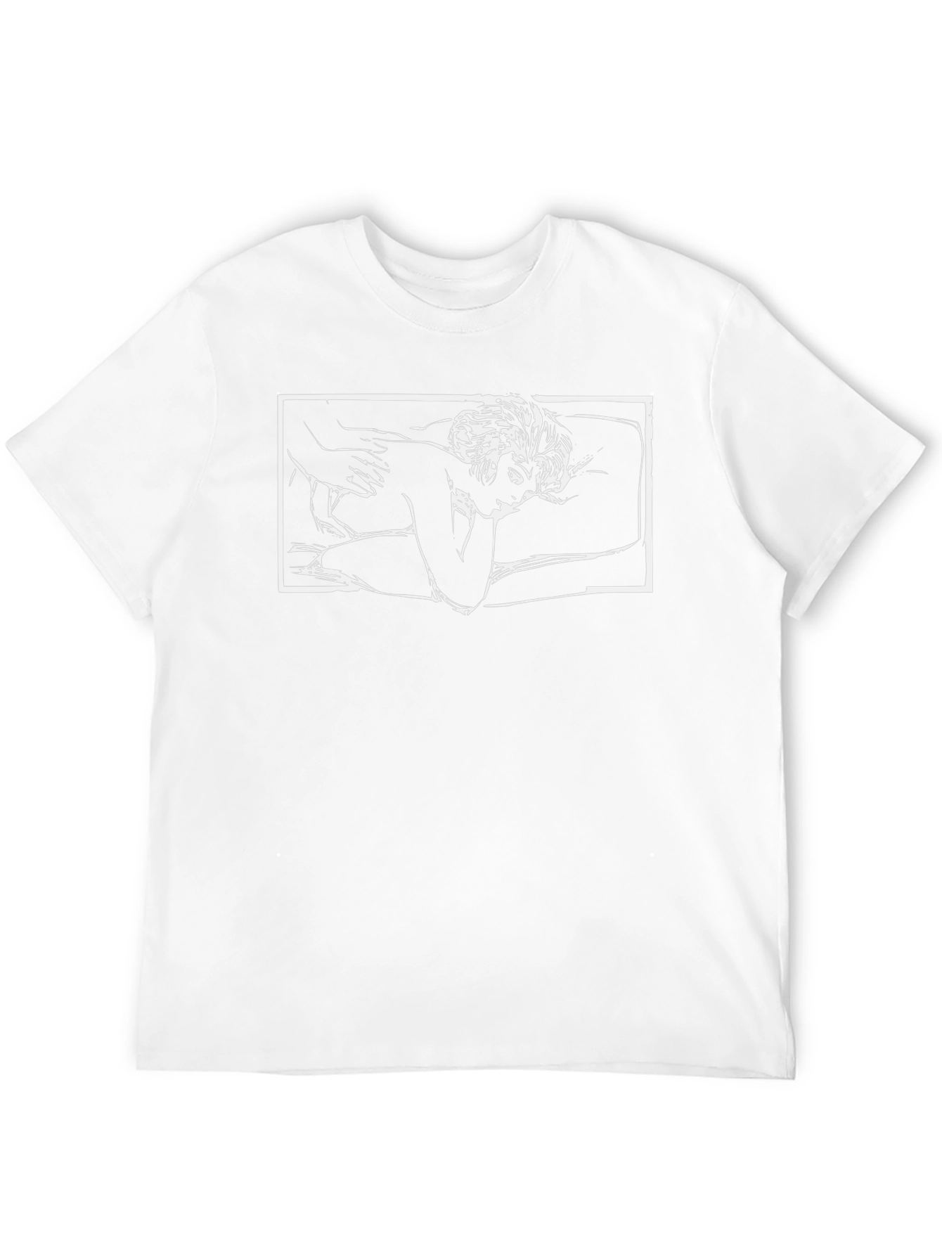 Abstract Art Graphic Print Black T-Shirt