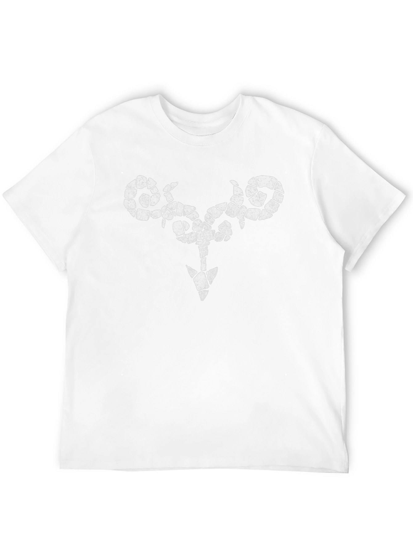 Black T-Shirt with Distressed Graphic Arrow Design