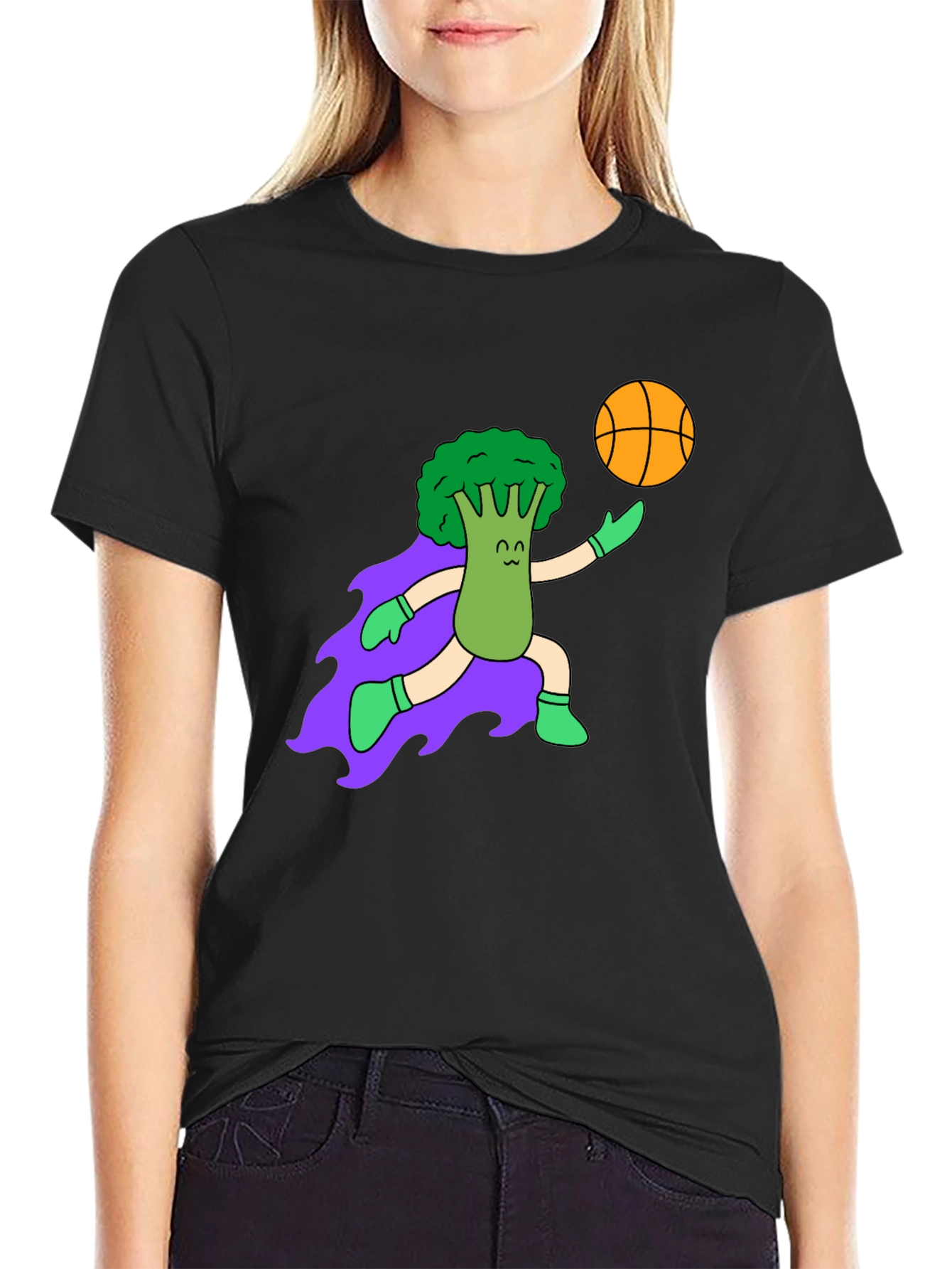 Broccoli Baller Graphic Tee - Black