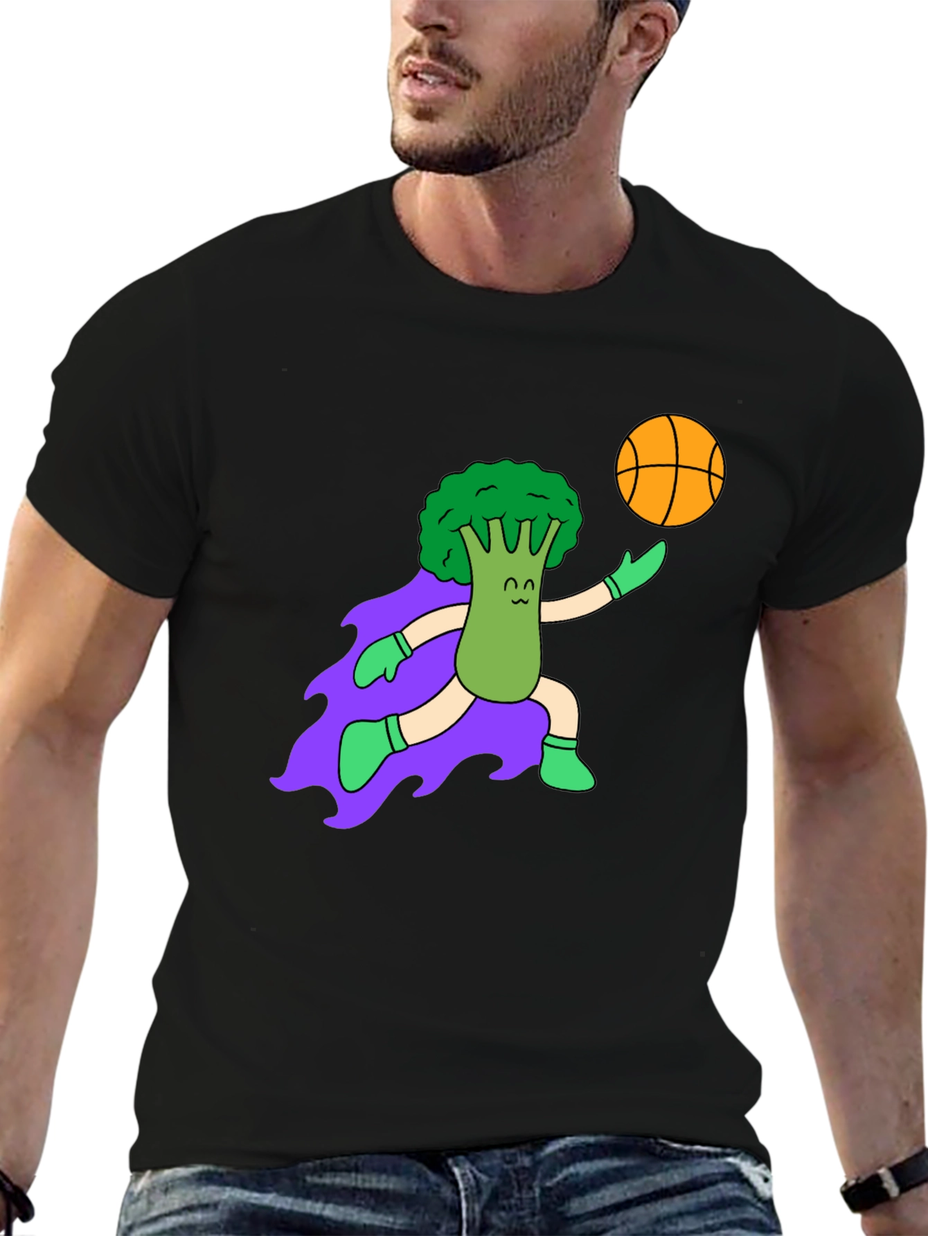 Broccoli Baller Graphic Tee - Black