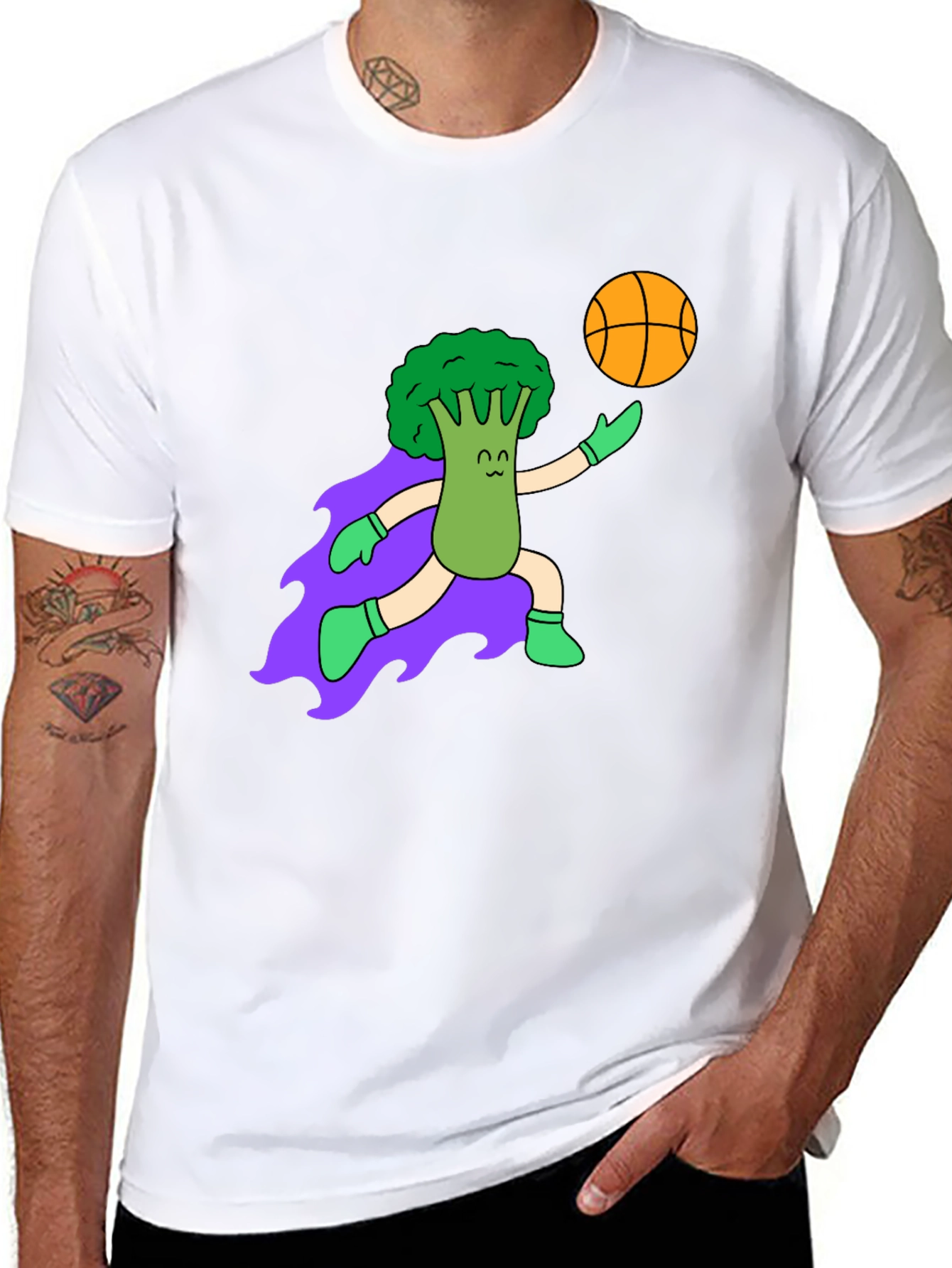 Broccoli Baller Graphic Tee - Black