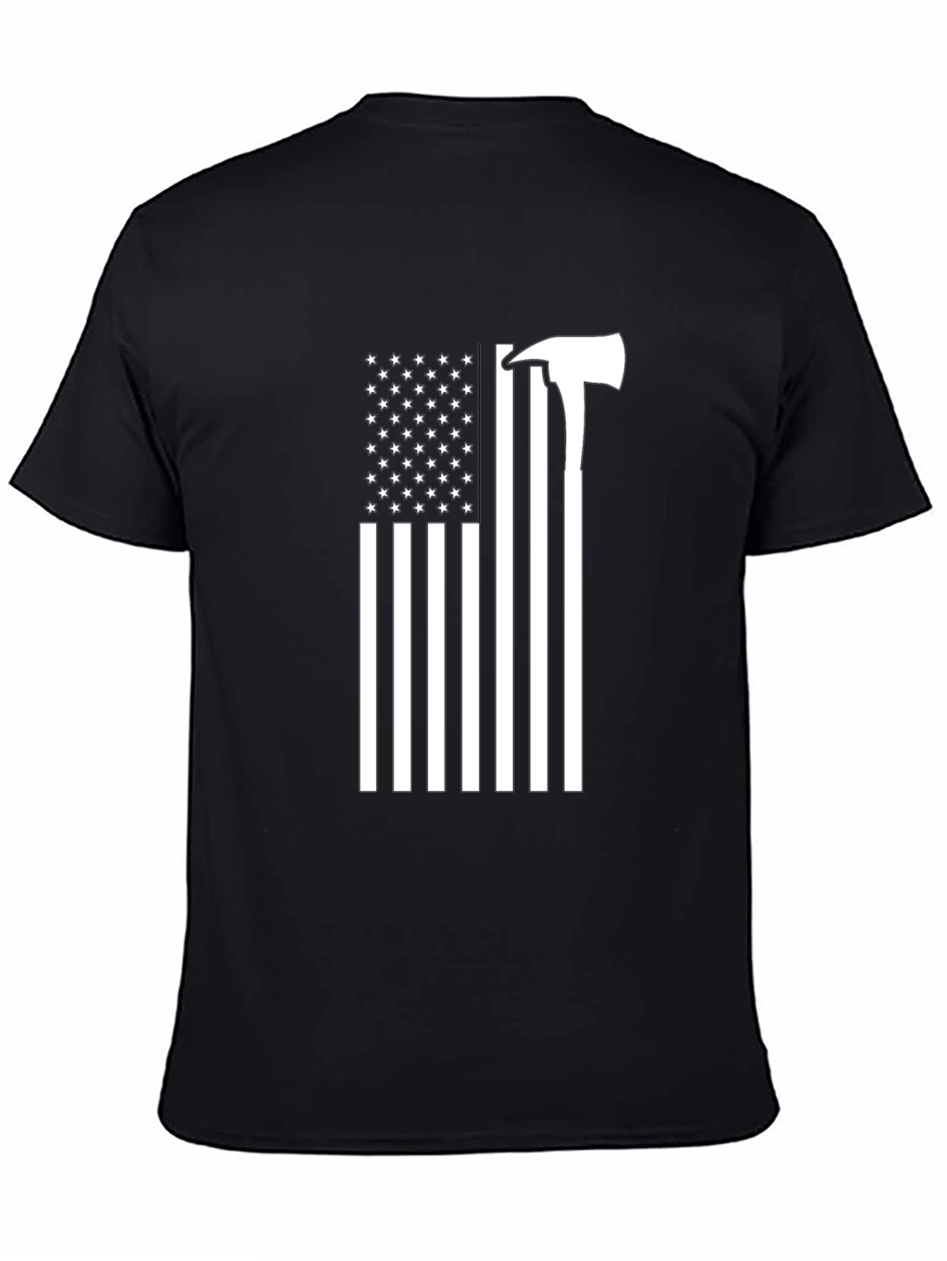 Firefighter Axe American Flag T-Shirt
