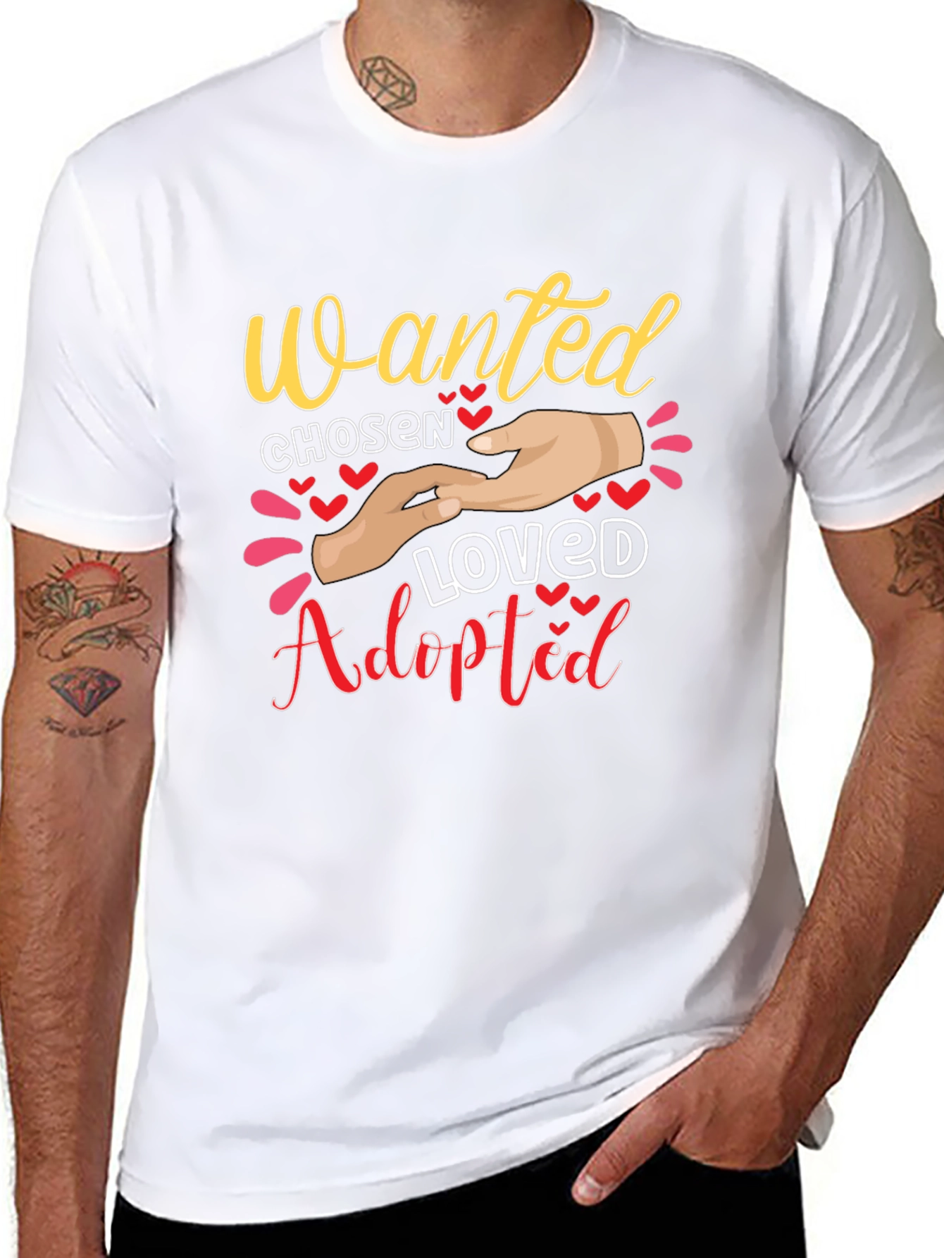 Wanted Chosen Loved Adopted Graphic Tee