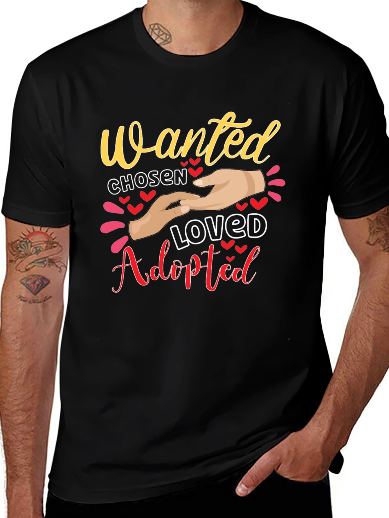 Wanted Chosen Loved Adopted Graphic Tee