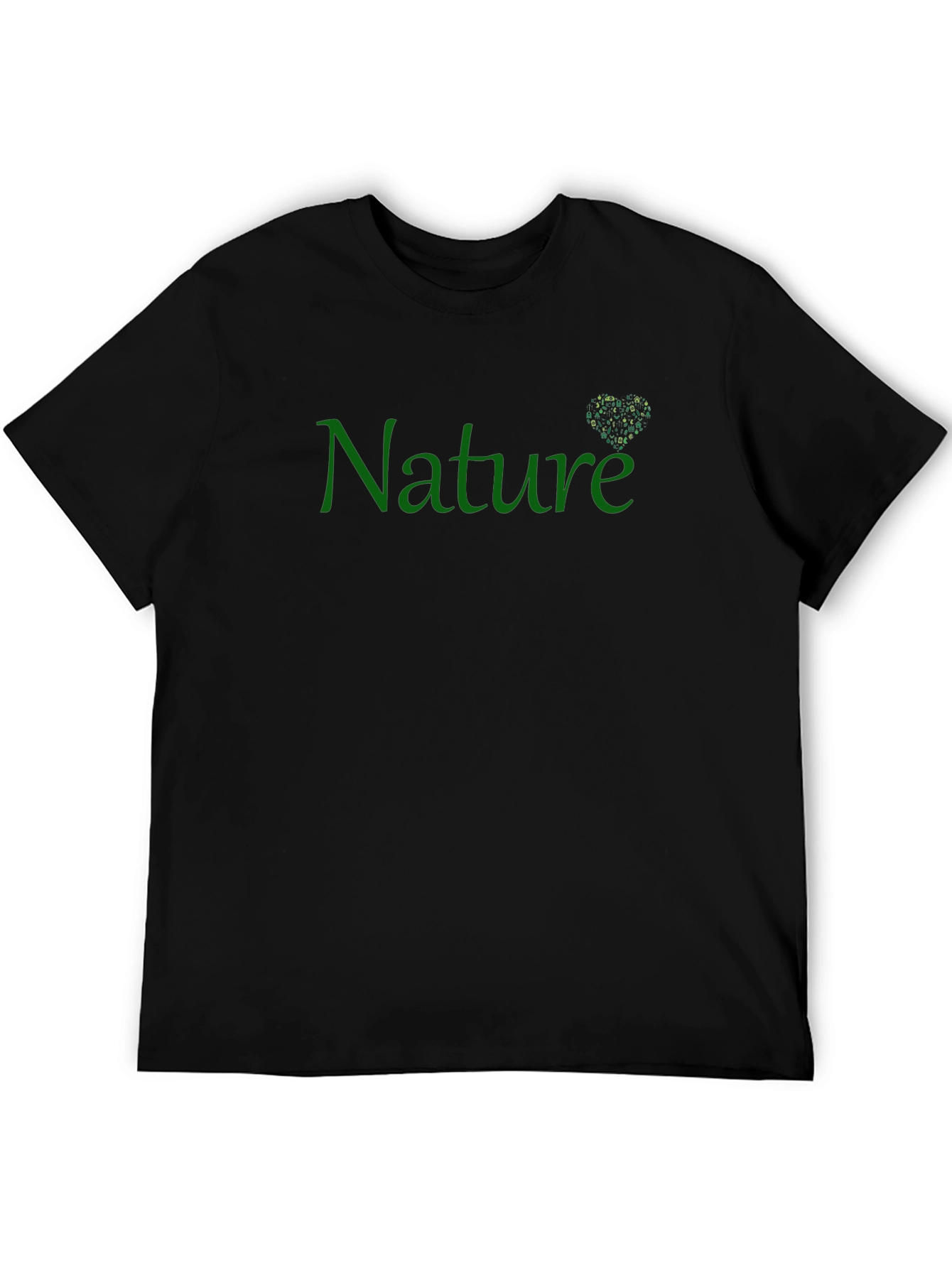 Nature Graphic Black T-Shirt