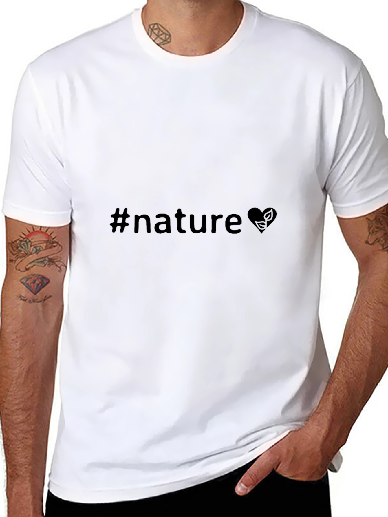 Nature Lover Tee - Black Graphic T-Shirt