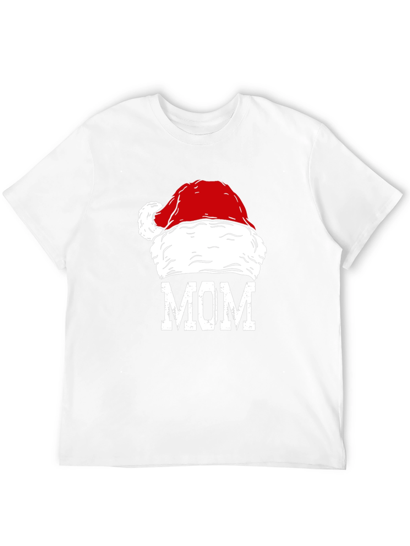 Mom Santa Hat Graphic T-Shirt