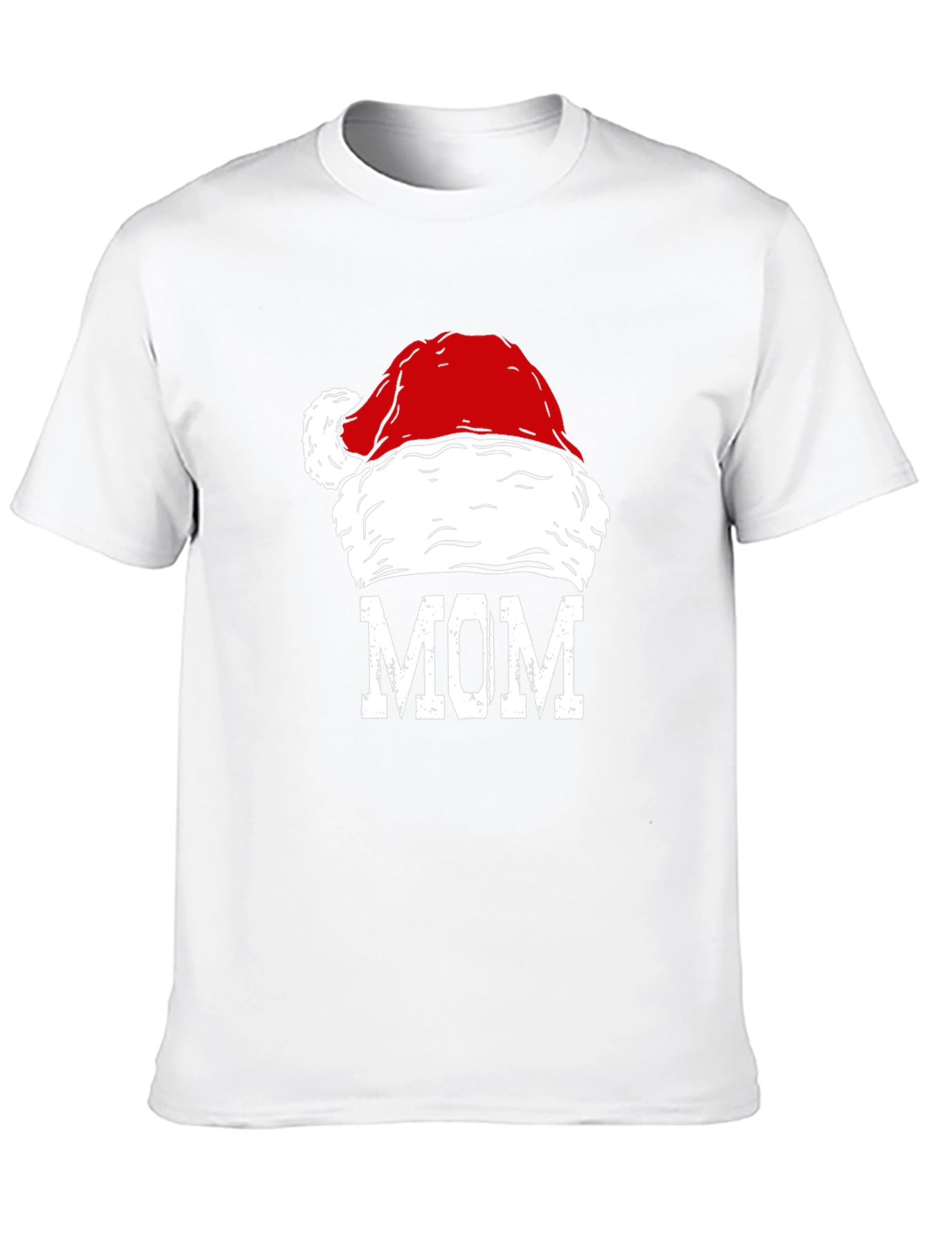Mom Santa Hat Graphic T-Shirt