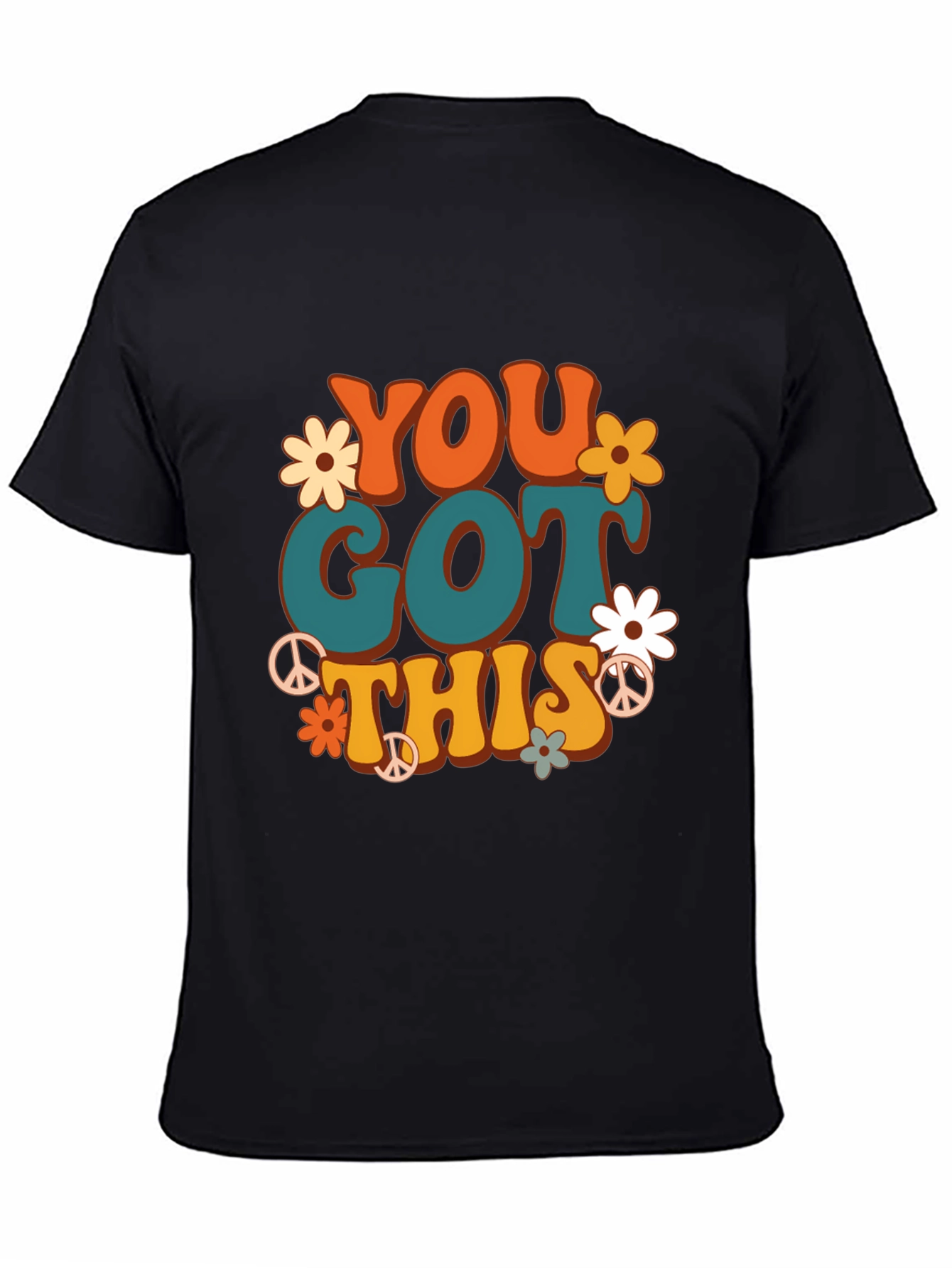 You Got This Retro Graphic Tee - Black