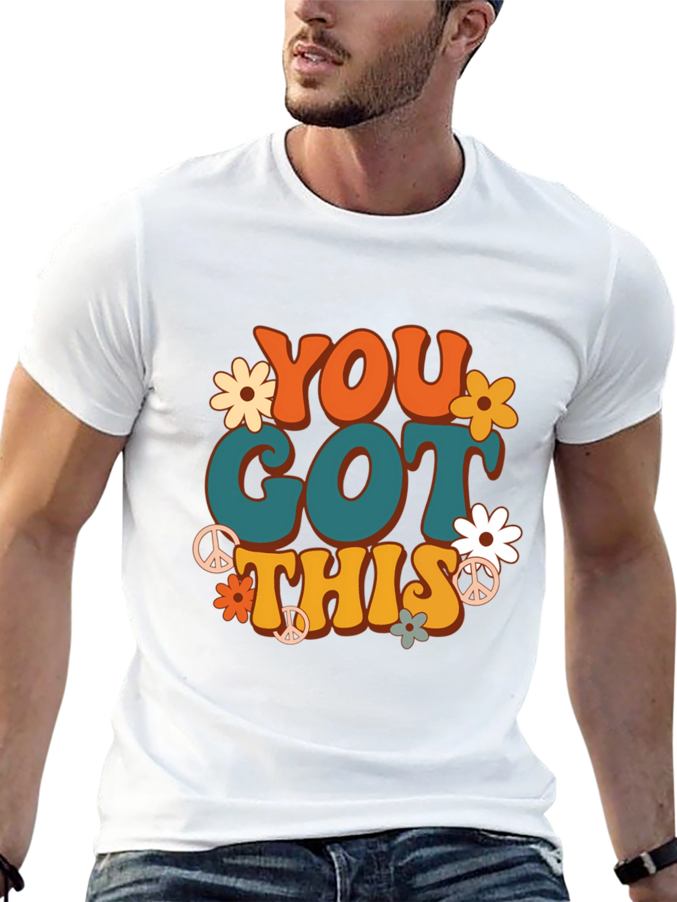 You Got This Retro Graphic Tee - Black