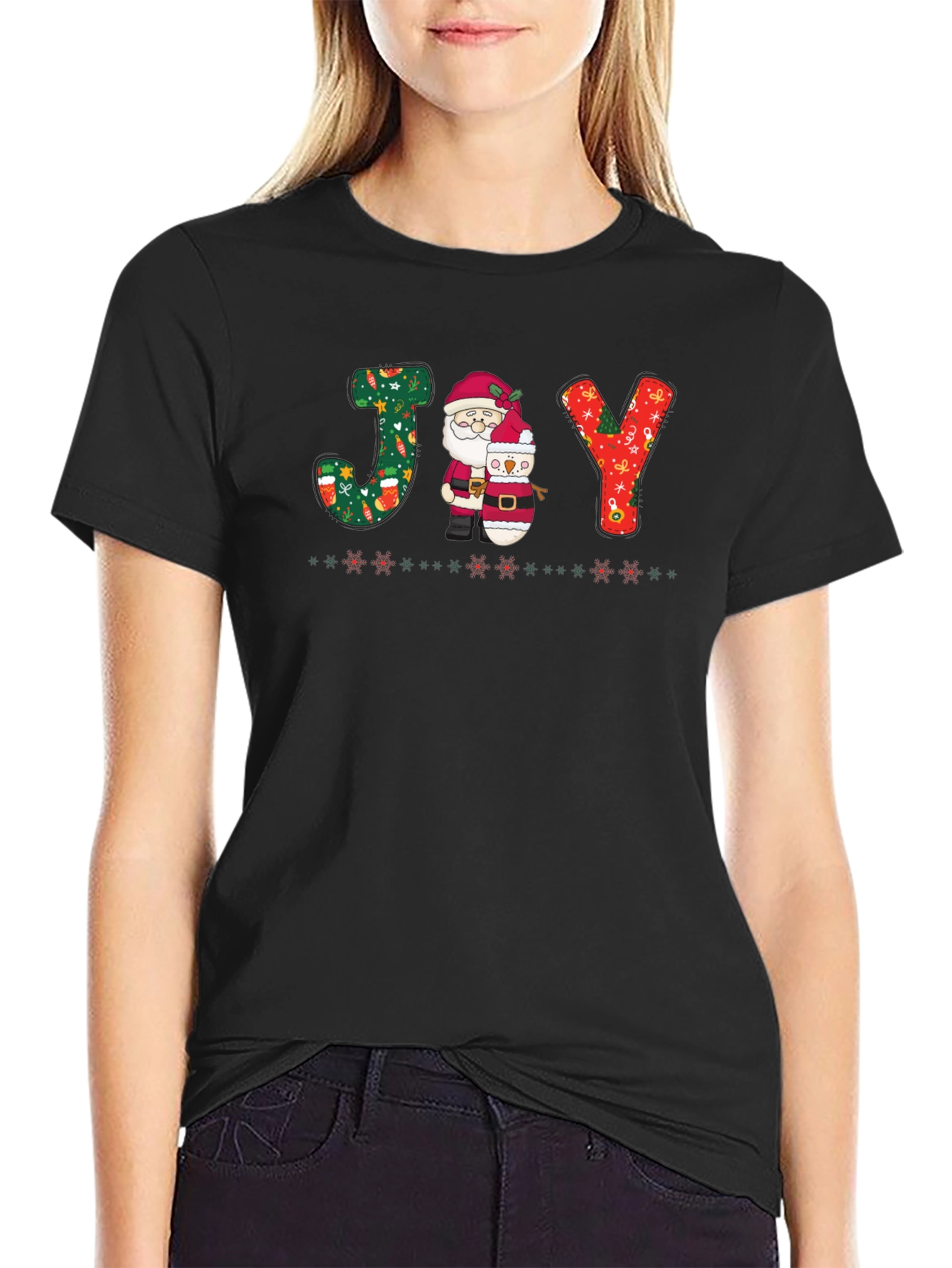 Festive JOY Christmas Graphic Tee