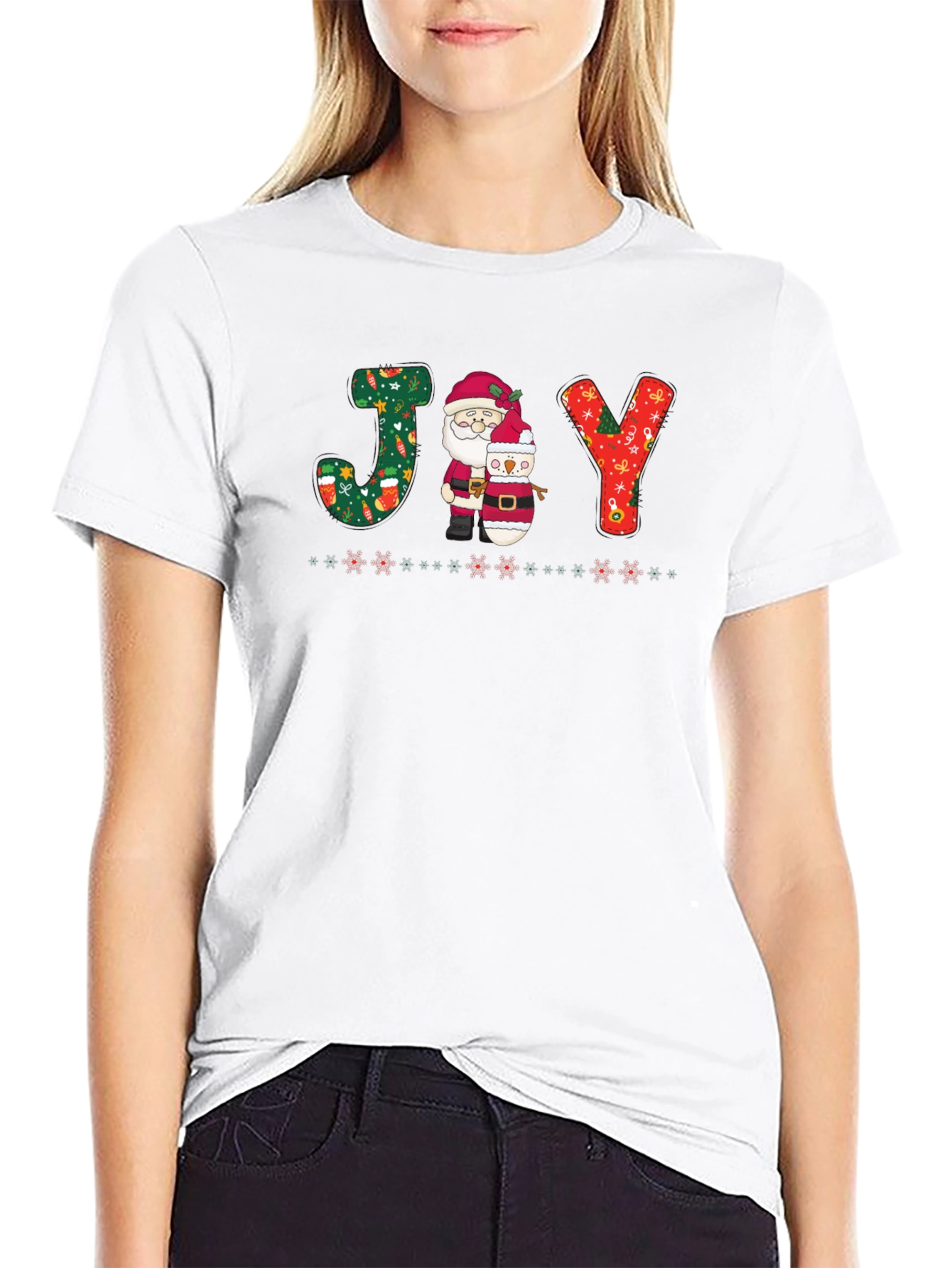 Festive JOY Christmas Graphic Tee