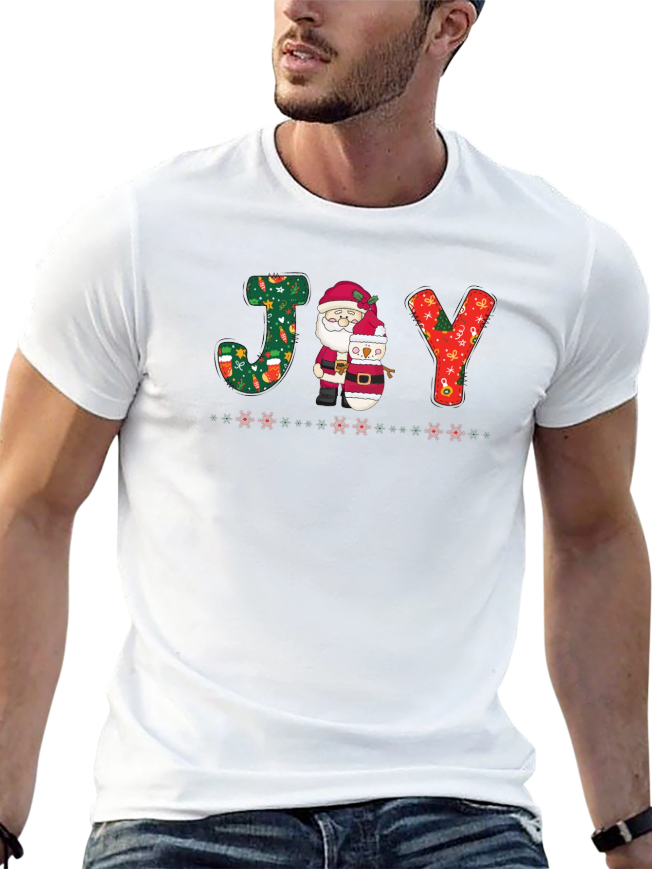 Festive JOY Christmas Graphic Tee
