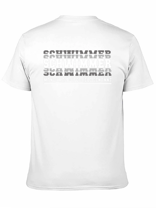 Schwimmer T-Shirt - Swimmer Sometimes Super Hero