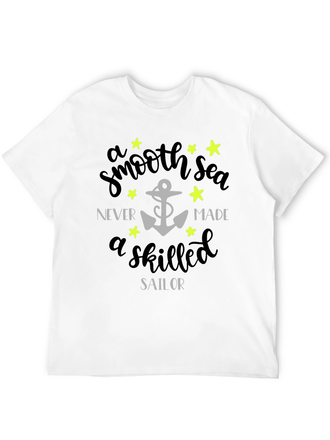 Smooth Sea Skilled Sailor Graphic Tee - Black