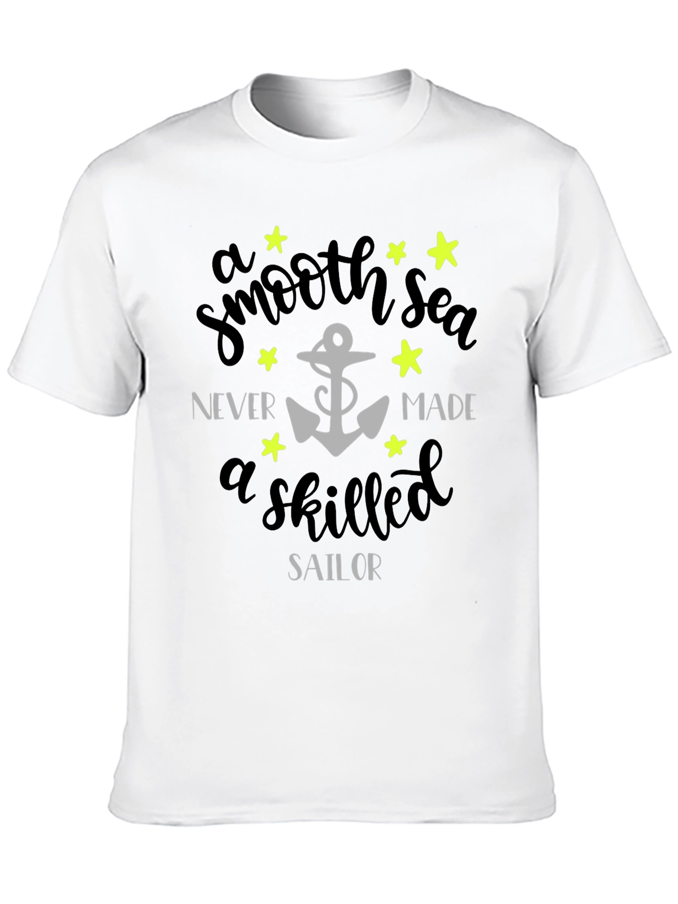 Smooth Sea Skilled Sailor Graphic Tee - Black