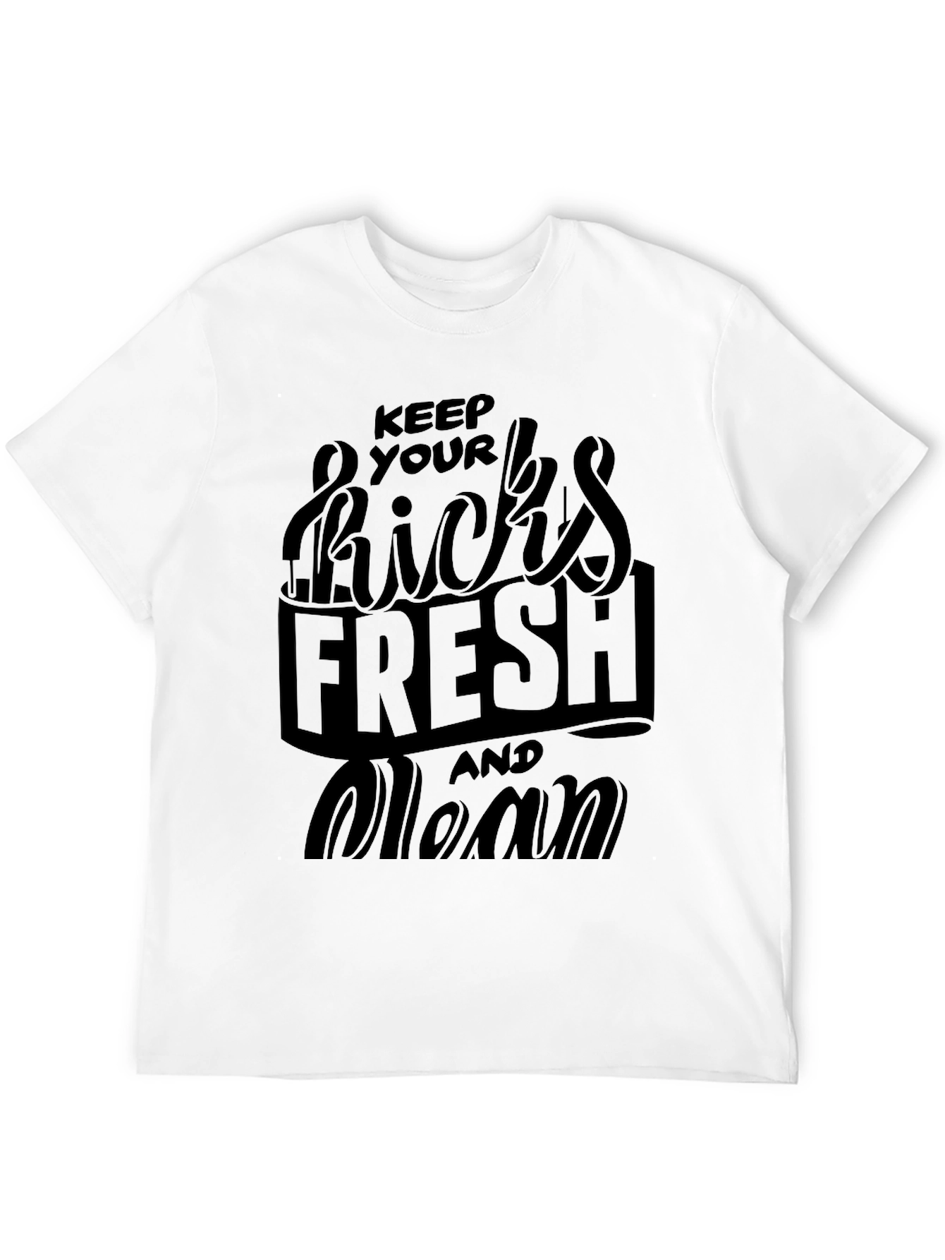 Keep Your Kicks Fresh Black T-Shirt