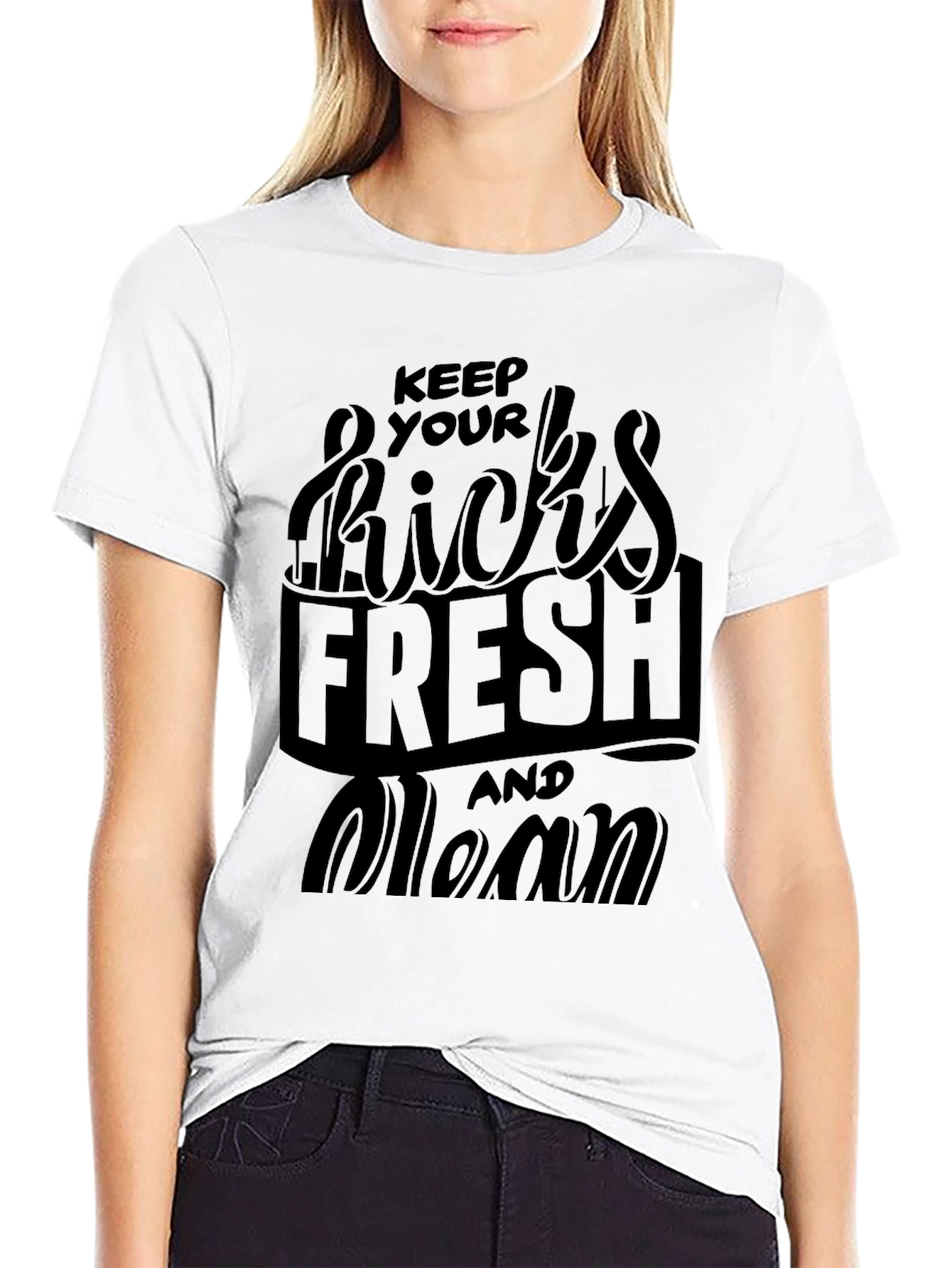Keep Your Kicks Fresh Black T-Shirt