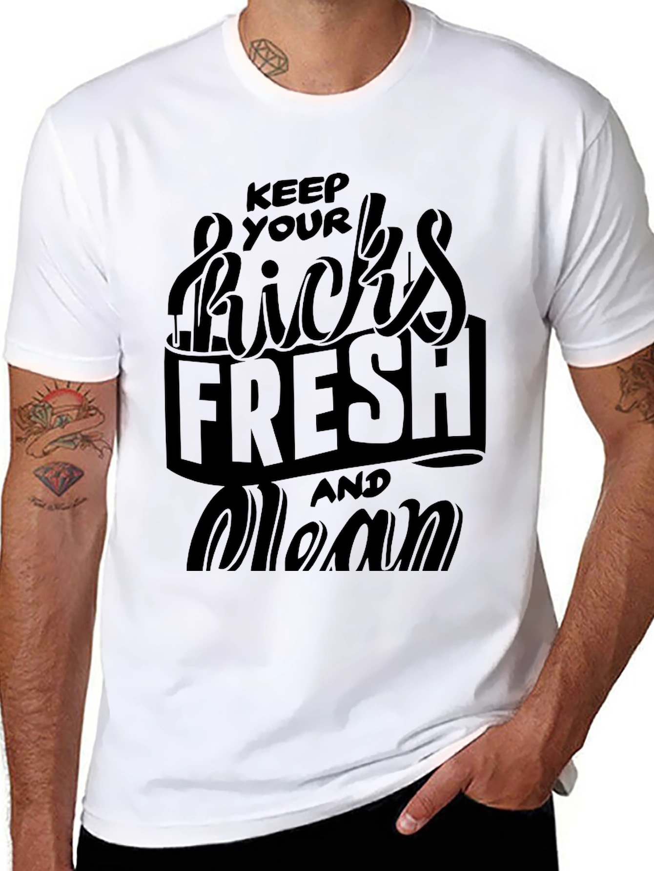 Keep Your Kicks Fresh Black T-Shirt