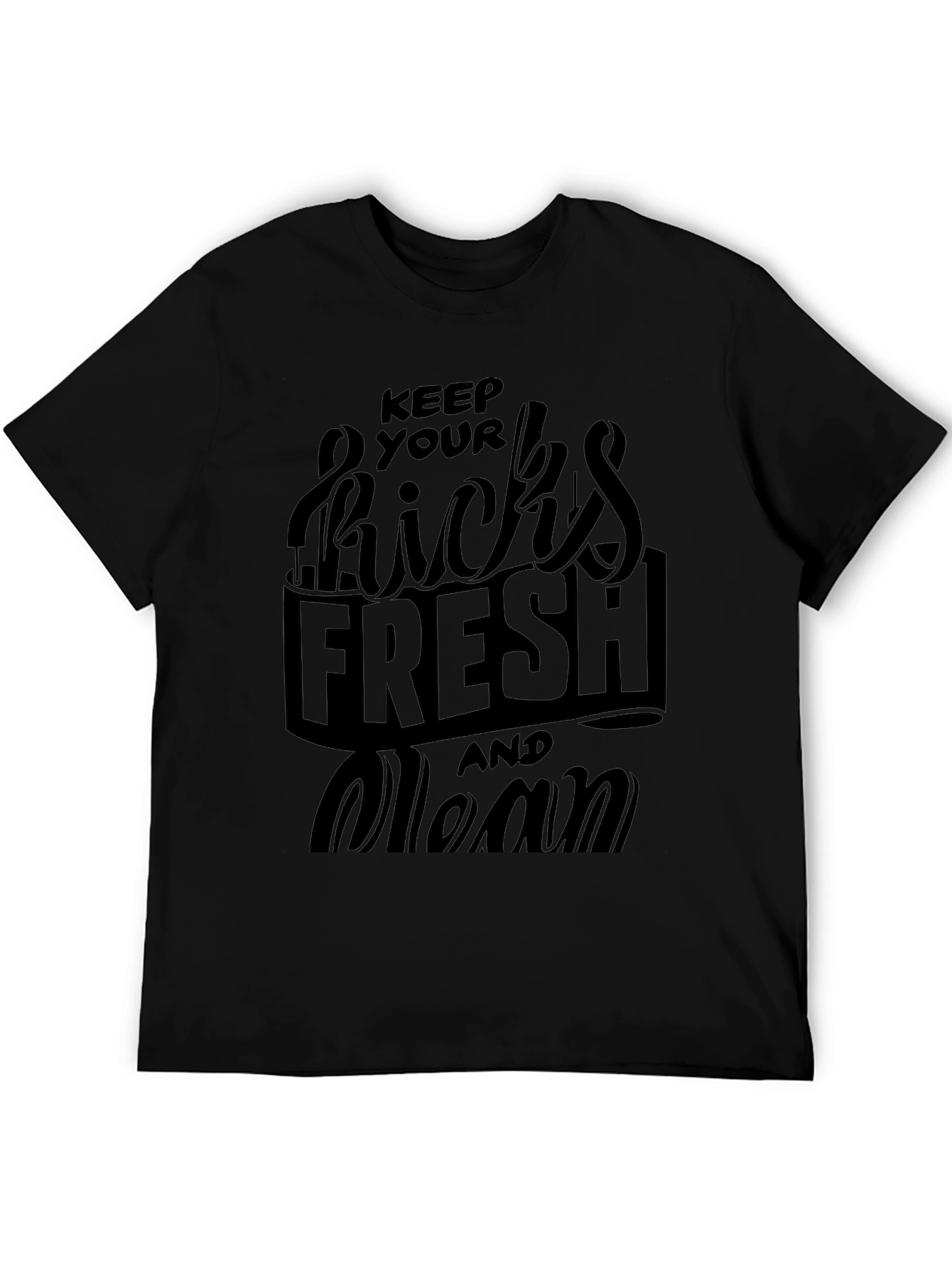Keep Your Kicks Fresh Black T-Shirt