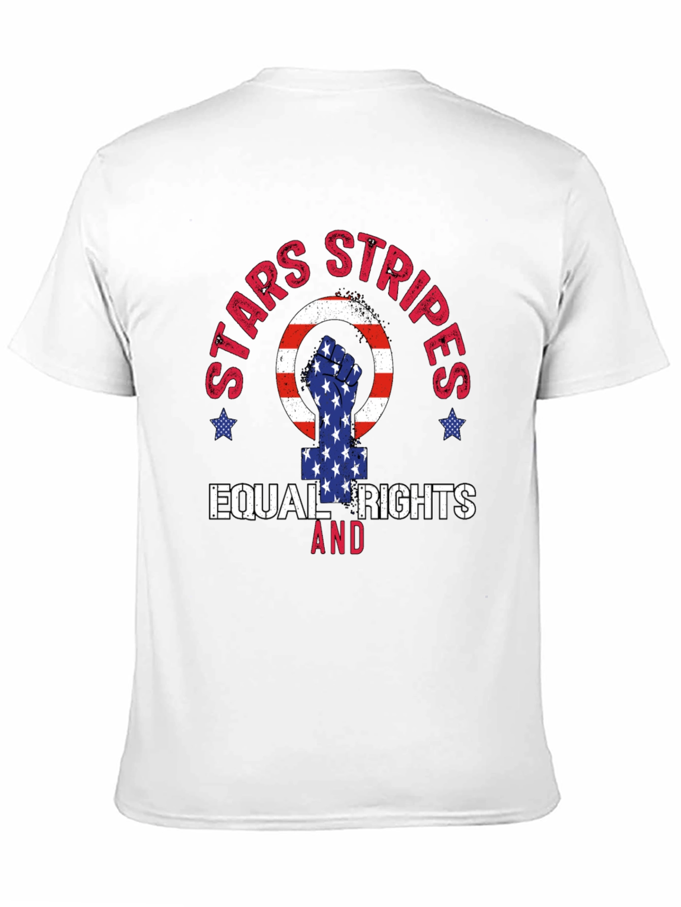 Stars Stripes Equal Rights Graphic T-Shirt
