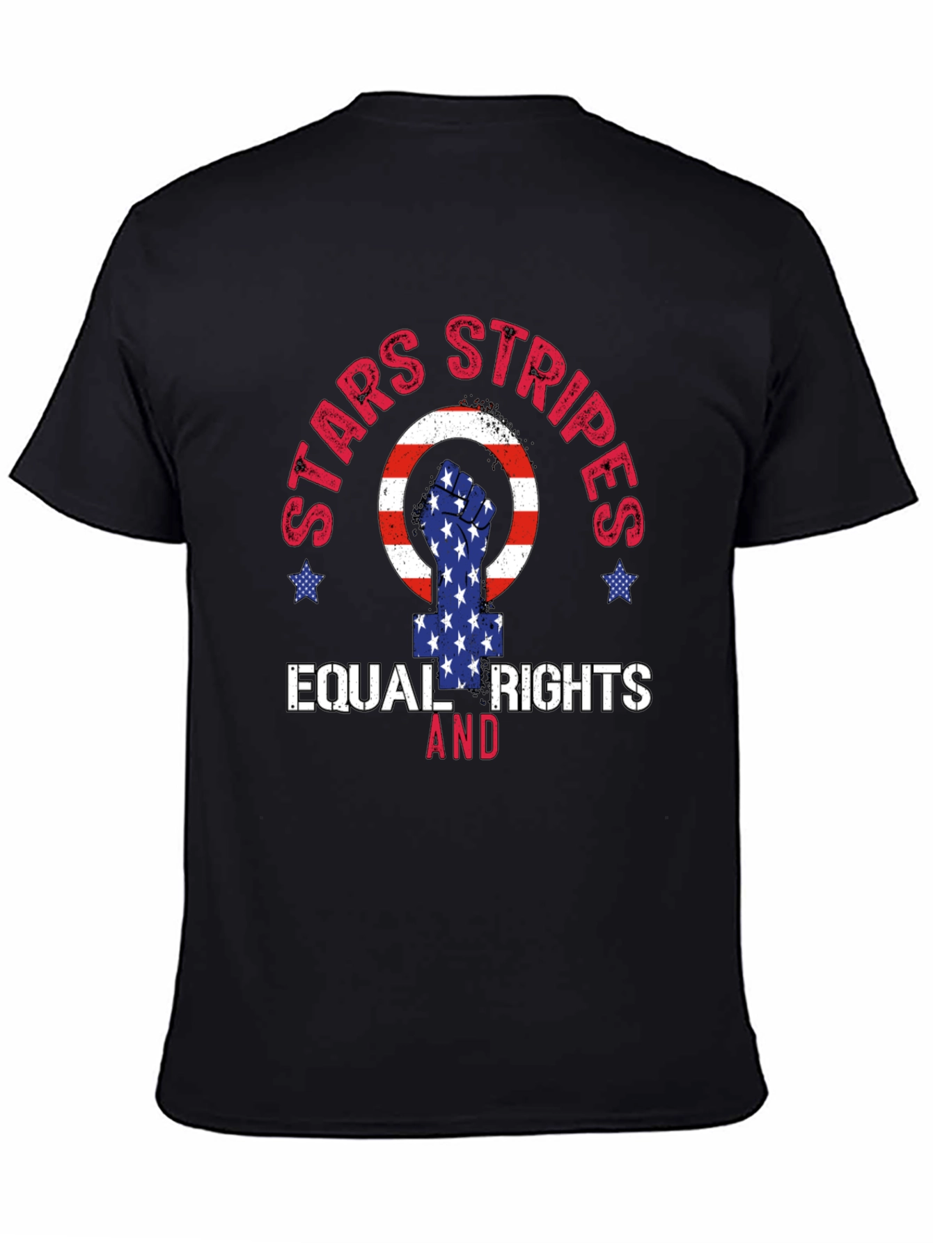 Stars Stripes Equal Rights Graphic T-Shirt