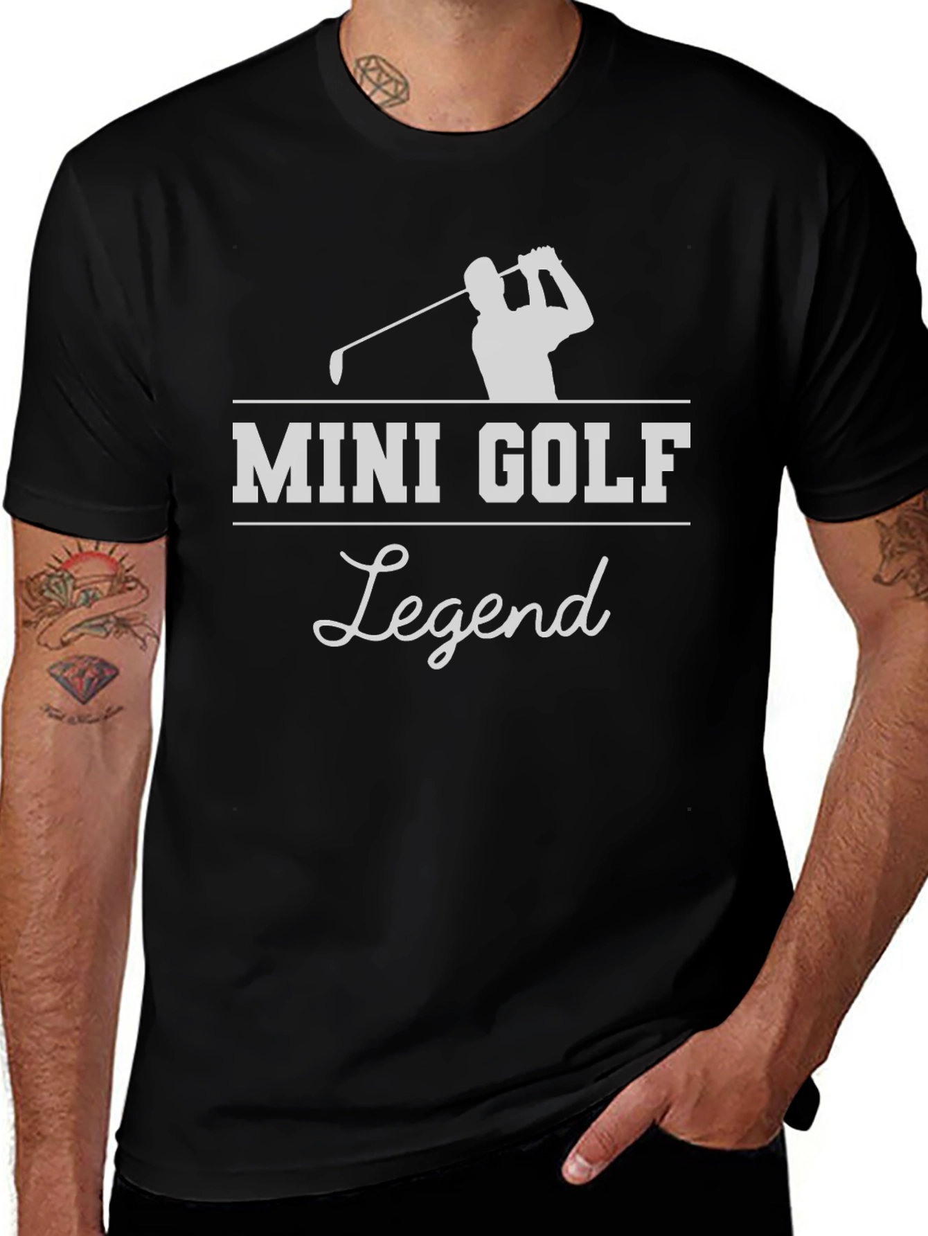 Mini Golf Legend Black T-Shirt