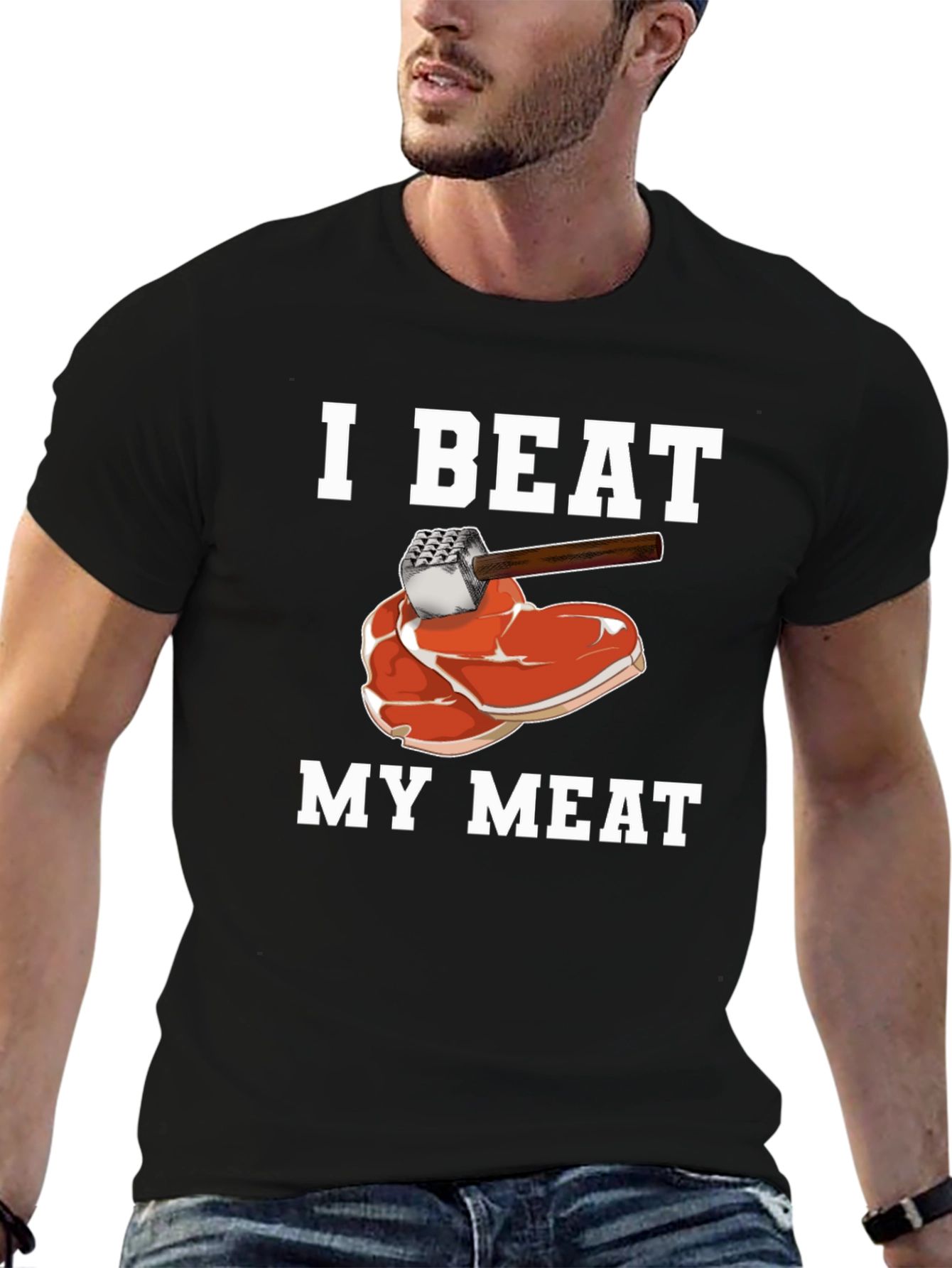 I Beat My Meat T-Shirt - Funny Graphic Tee