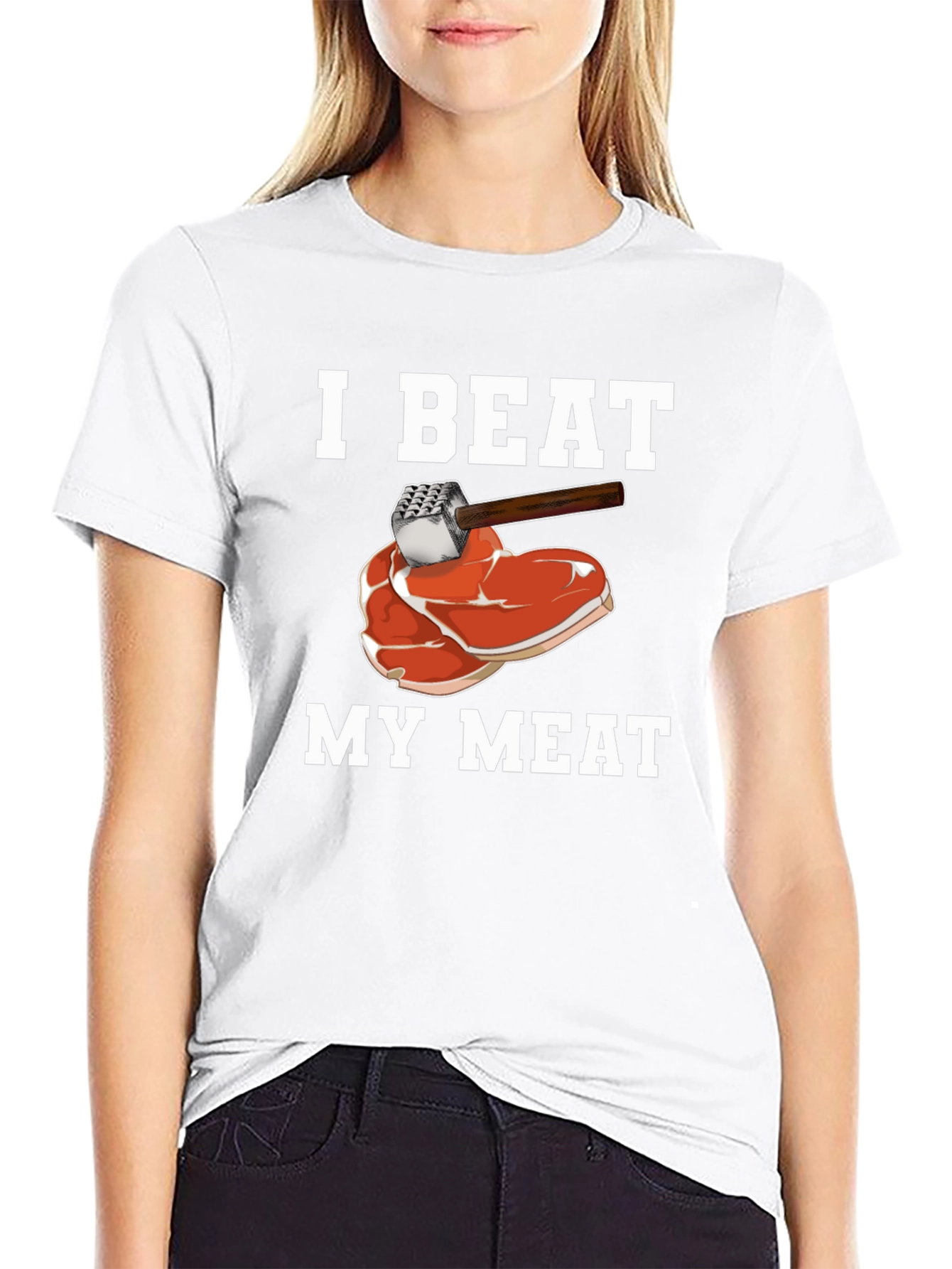 I Beat My Meat T-Shirt - Funny Graphic Tee