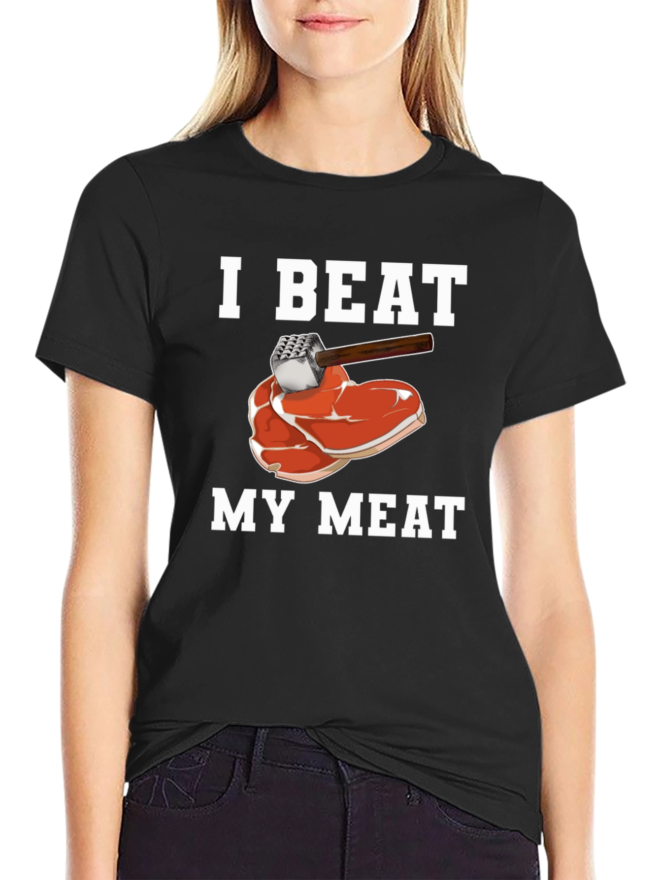 I Beat My Meat T-Shirt - Funny Graphic Tee