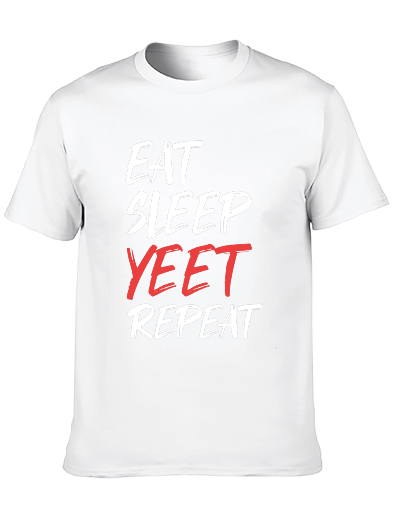 Eat Sleep Yeet Repeat Black Graphic Tee