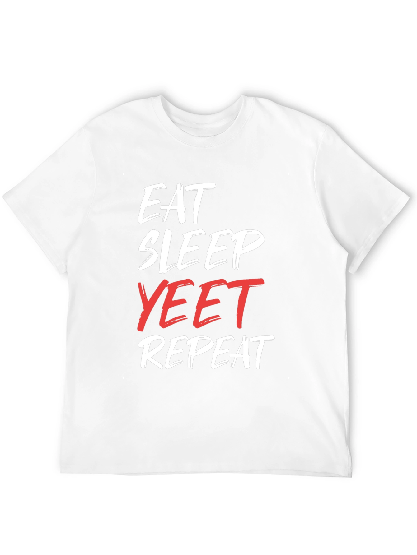 Eat Sleep Yeet Repeat Black Graphic Tee