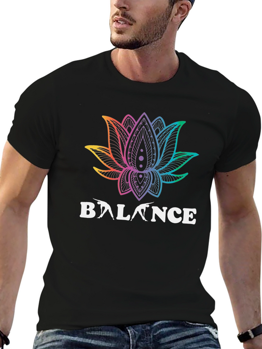 Balance Lotus Flower Graphic Tee